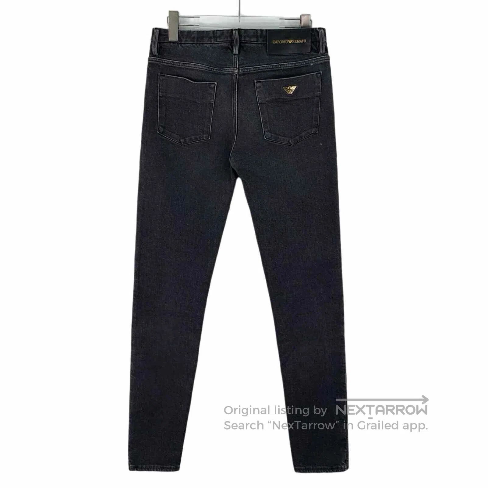 Armani Armani Black Pocket Logo Mark Casual Denim Pants| Size US 29 - 2 Thumbnail