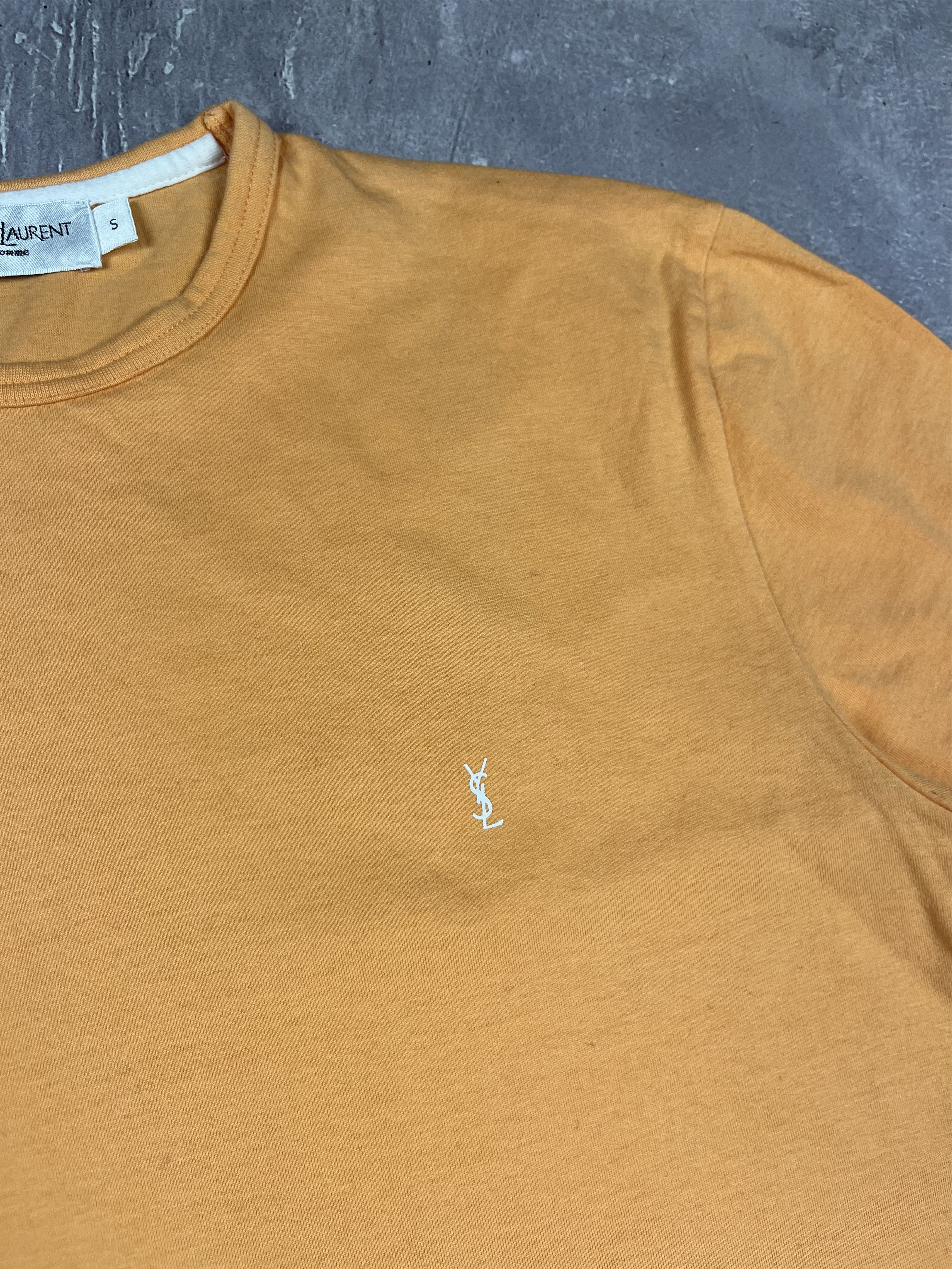 Yves Saint Laurent Vintage Yves Saint Laurent YSL Y2K Crewneck T-Shirt Orange Size US S / EU 44-46 / 1 - 2 Thumbnail