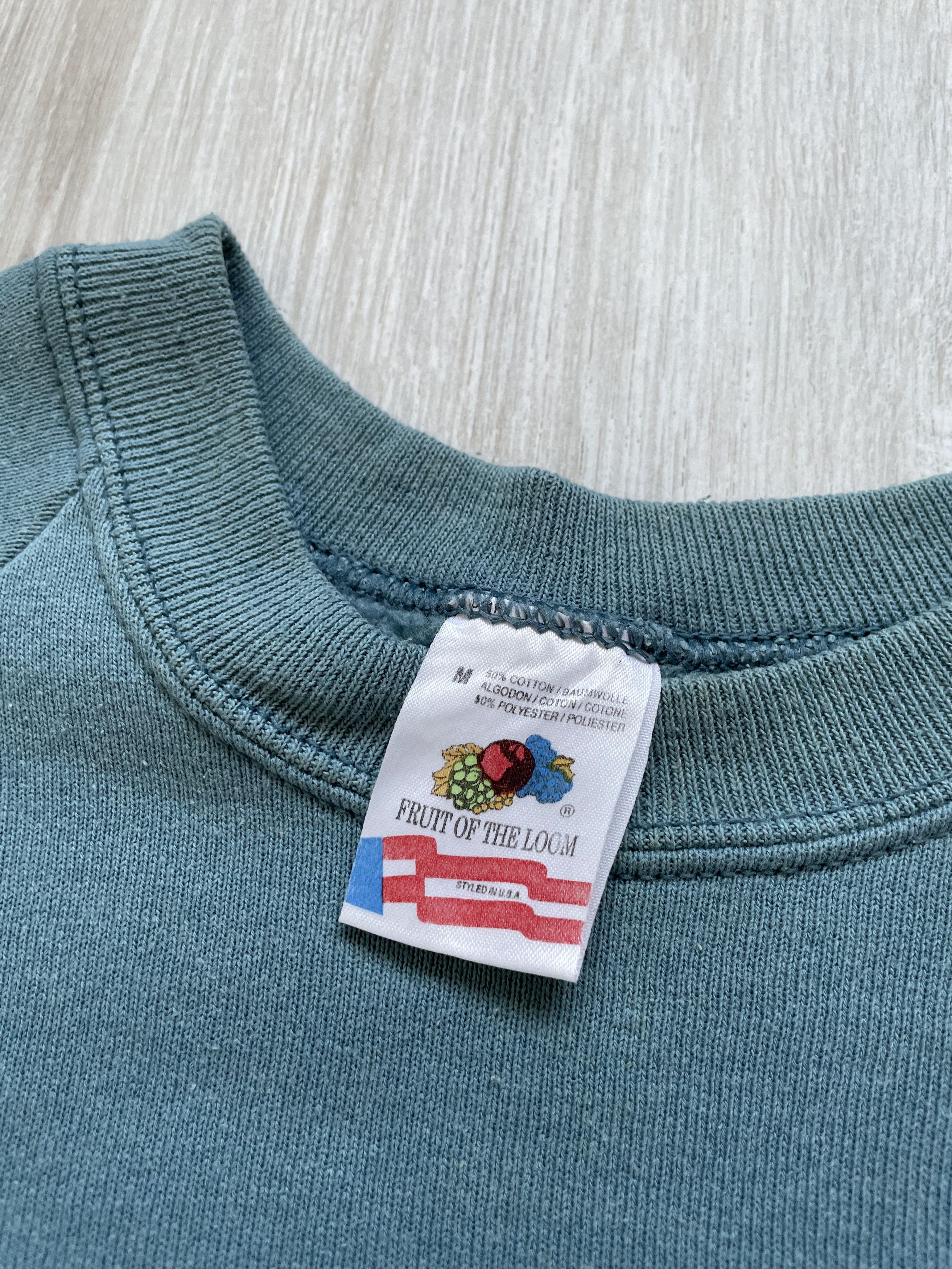 Vintage 90s Fruit Of The Loom Basic Sweatshirt Size US S / EU 44-46 / 1 - 3 Thumbnail