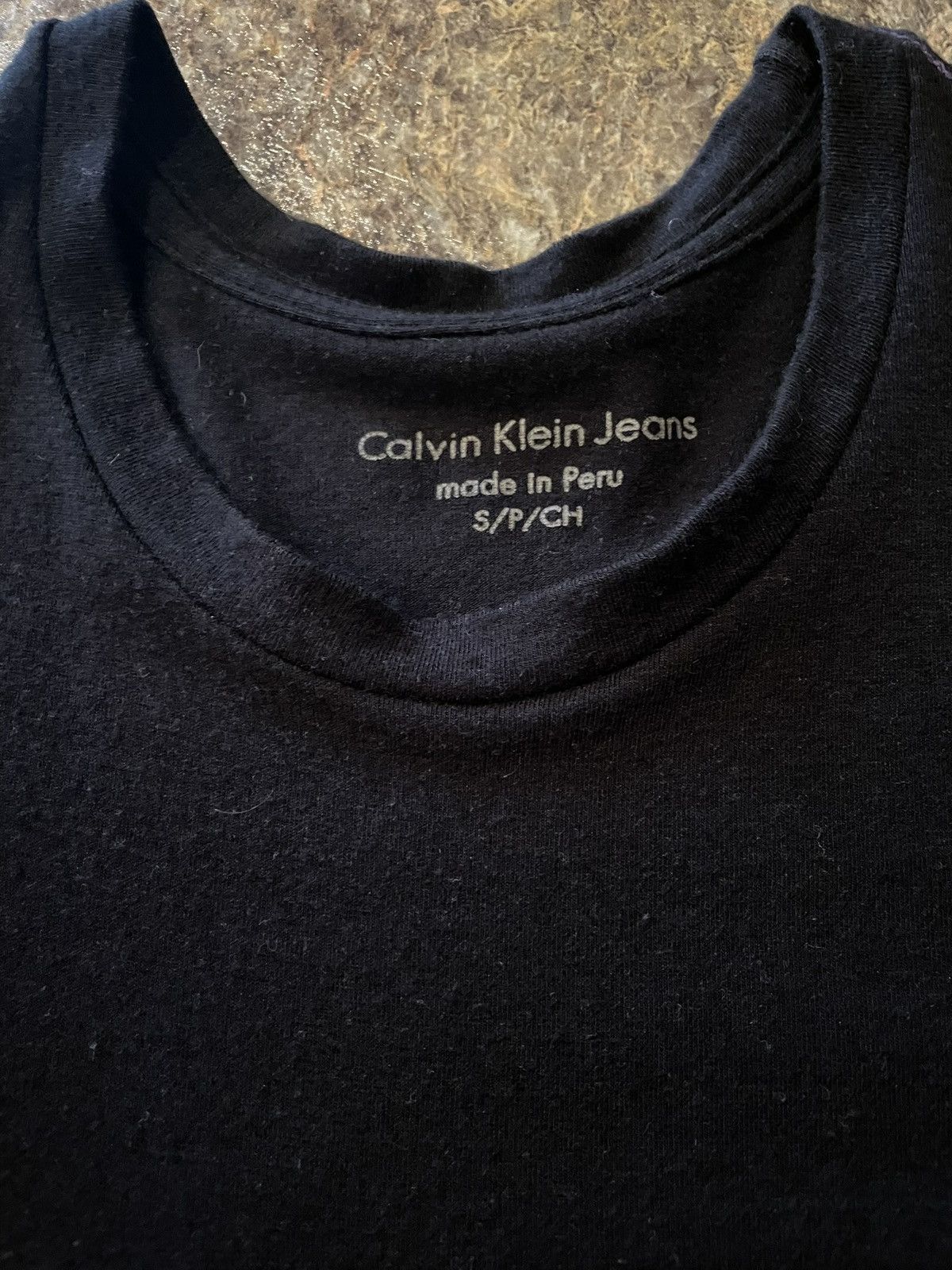 Calvin Klein Vintage Y2K Calvin Klein unisex goth stretch tee Size US S / EU 44-46 / 1 - 5 Thumbnail