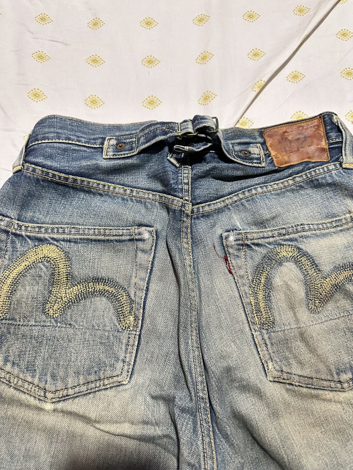 Evisu Evisu Daicot distressed seleved denim pants Size US 28 / EU 44 - 4 Thumbnail