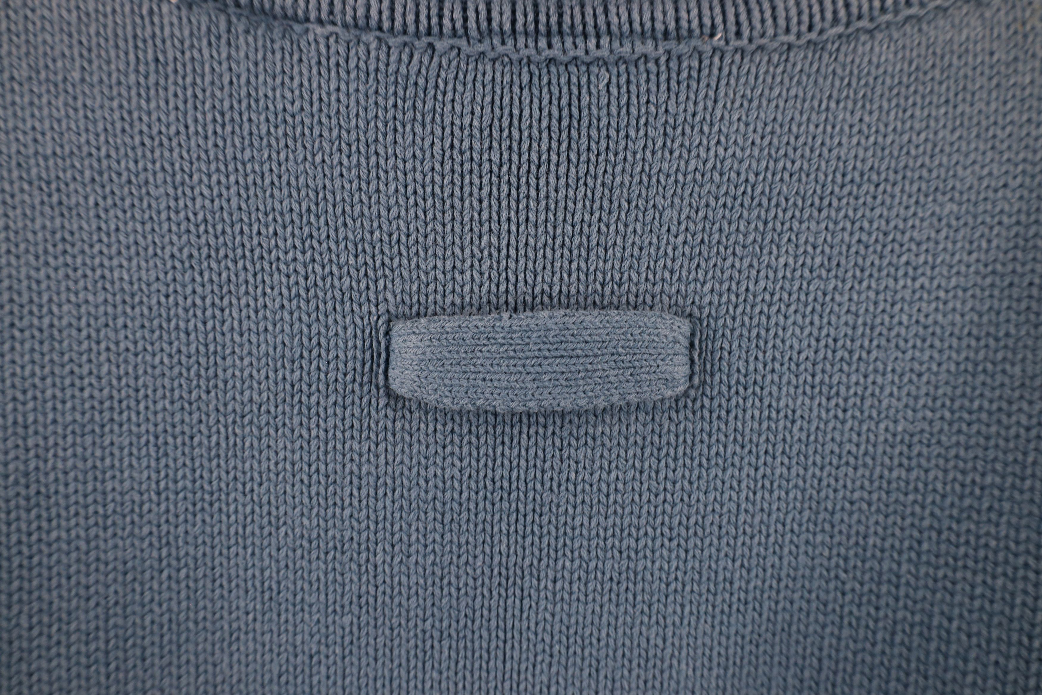 Vintage Vintage 90s Streetwear Cotton Marled Knit Turtleneck Sweater Size M / US 6-8 / IT 42-44 - 9 Thumbnail