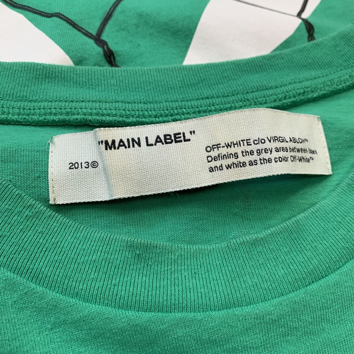 Off-White Off White Large Tee Fence Arrows Green T-Shirt Virgil Abloh Size US L / EU 52-54 / 3 - 5 Thumbnail