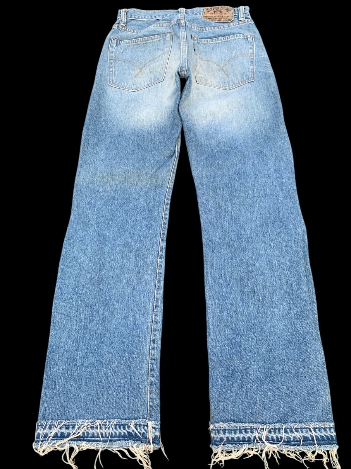 Kapital VINTAGE BLUE BLUE JAPAN INDIGO SELVEDGE DISTRESSED DENIM Size US 28 / EU 44 - 4 Thumbnail
