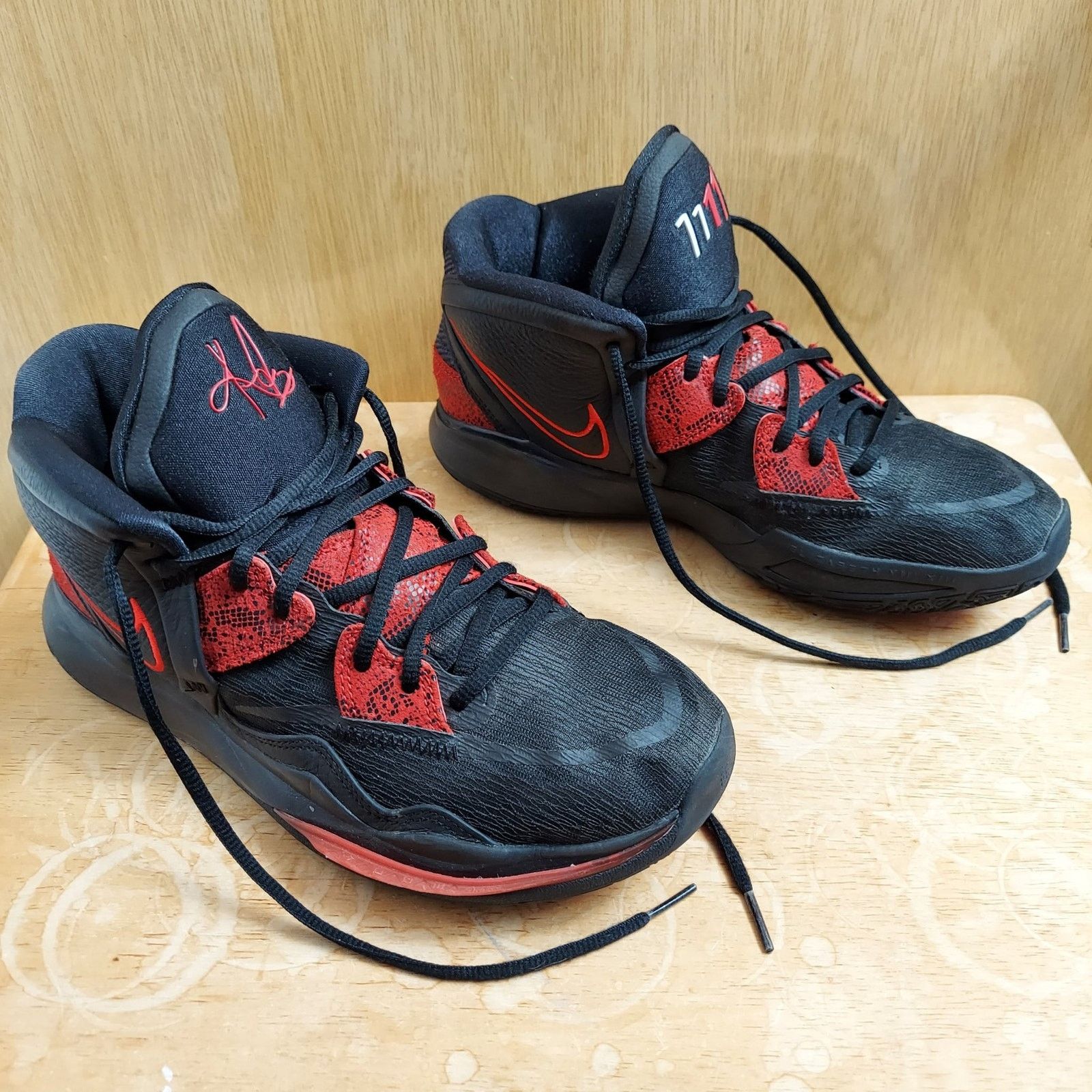 Nike Nike Kyrie 8 Infinity Bred Men's 9.5 Black Red Sneakers EUC Size US 9.5 / EU 42-43 - 2 Thumbnail