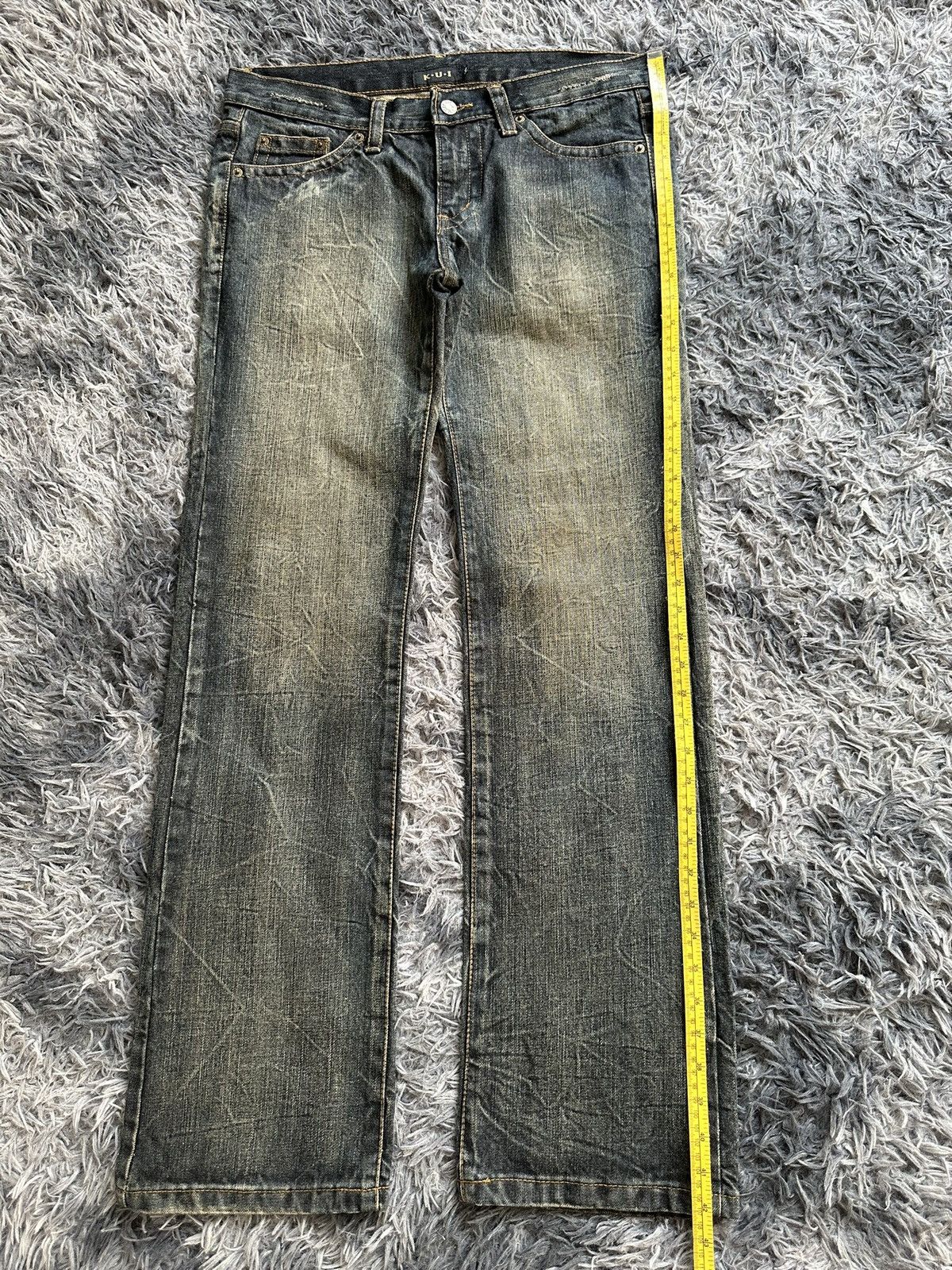 Japanese Brand 🔥Jrock / Vkei🔥 - K.U.I Co. Ltd mudmax denim jeans Size US 35 - 15 Thumbnail