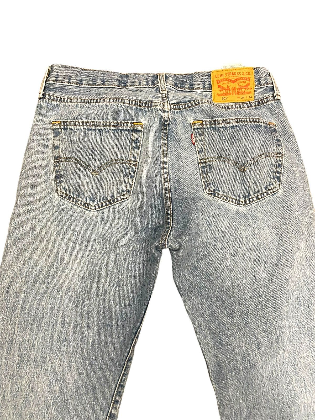 Designer × Levi's Levis 501xx 34x34 Button Fly Jeans Size US 34 / EU 50 - 4 Thumbnail