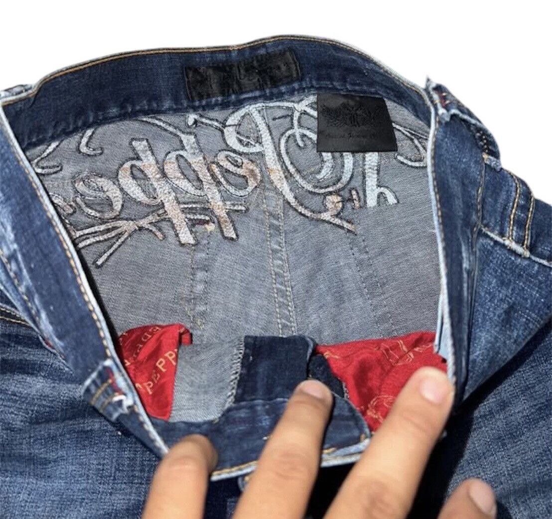 Affliction × If Six Was Nine × Japanese Brand Rare design Red pepper jeans Size US 31 - 9 Thumbnail