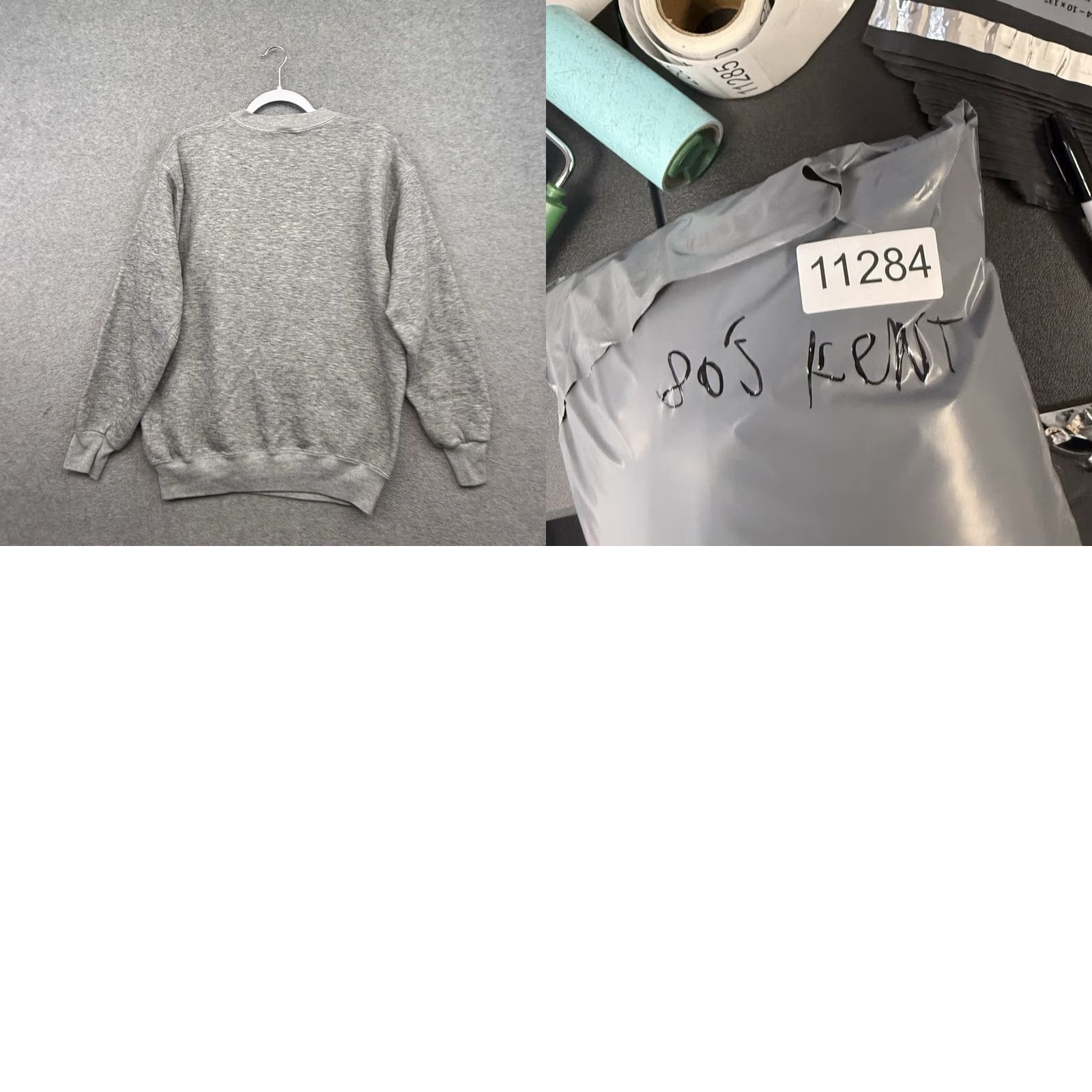 Vintage VINTAGE Sweatshirt 80s Gray Kent State Flashes Golden Eagle Men’s M Unbranded University Graphic Print Pullover Crew Neck Long Sleeve Regular Fit Size US M / EU 48-50 / 2 - 8 Thumbnail