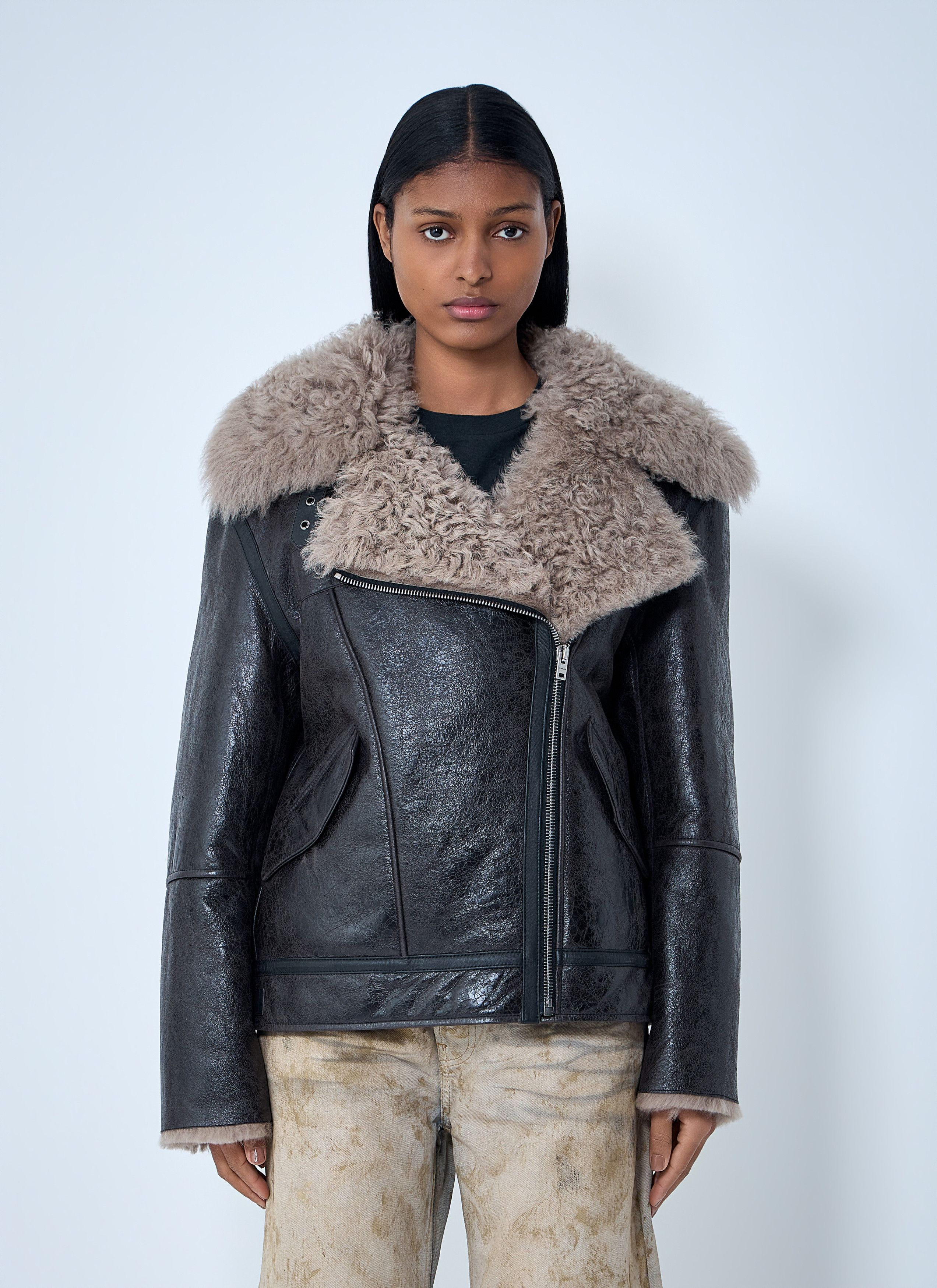 Acne Studios Leather Shearling Jacket Size S / US 4 / IT 40 - 1 Thumbnail