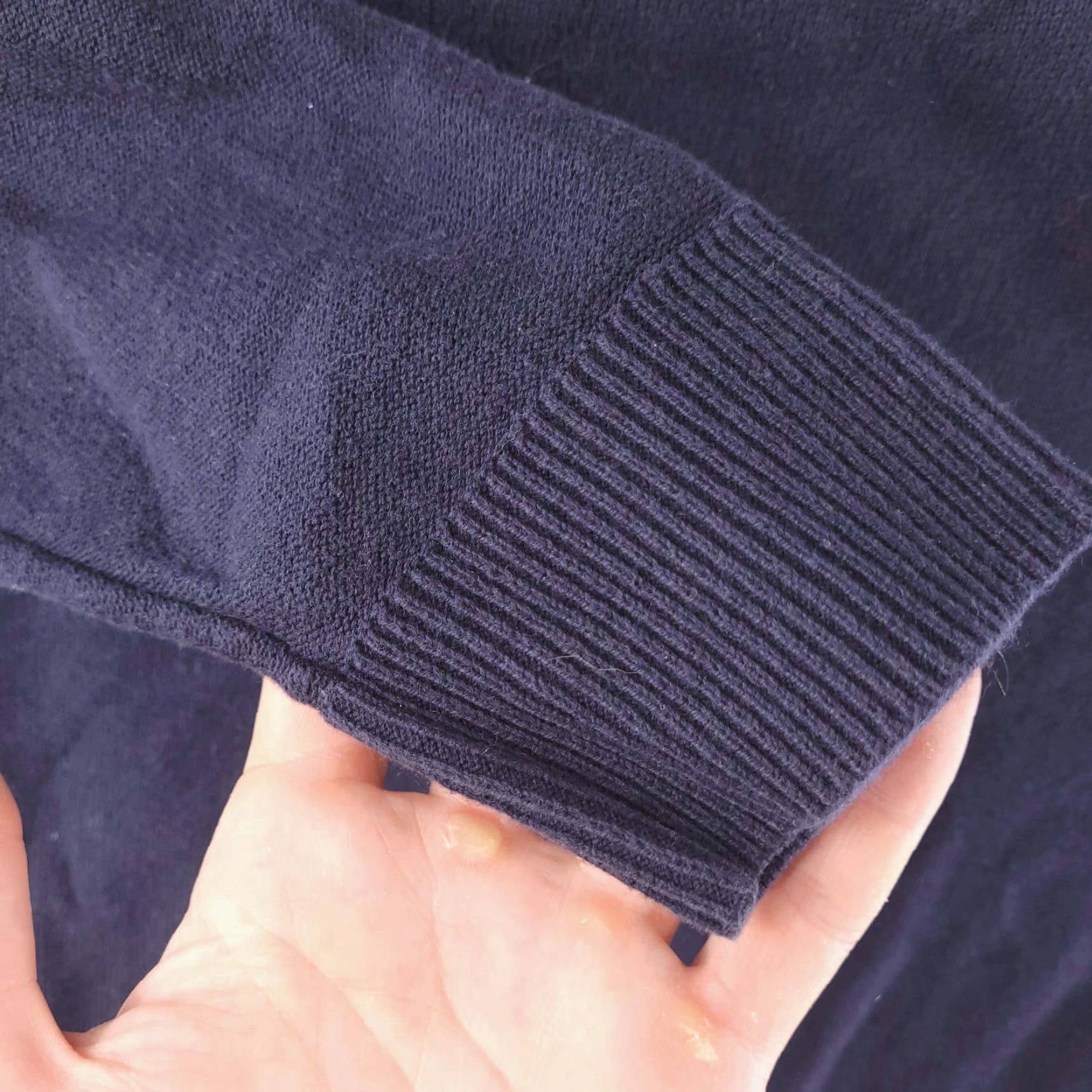 Old Navy Old Navy Sweater Mens Medium Navy Blue Quarter Zip Cotton Knit Pullover Basics Size US M / EU 48-50 / 2 - 3 Thumbnail