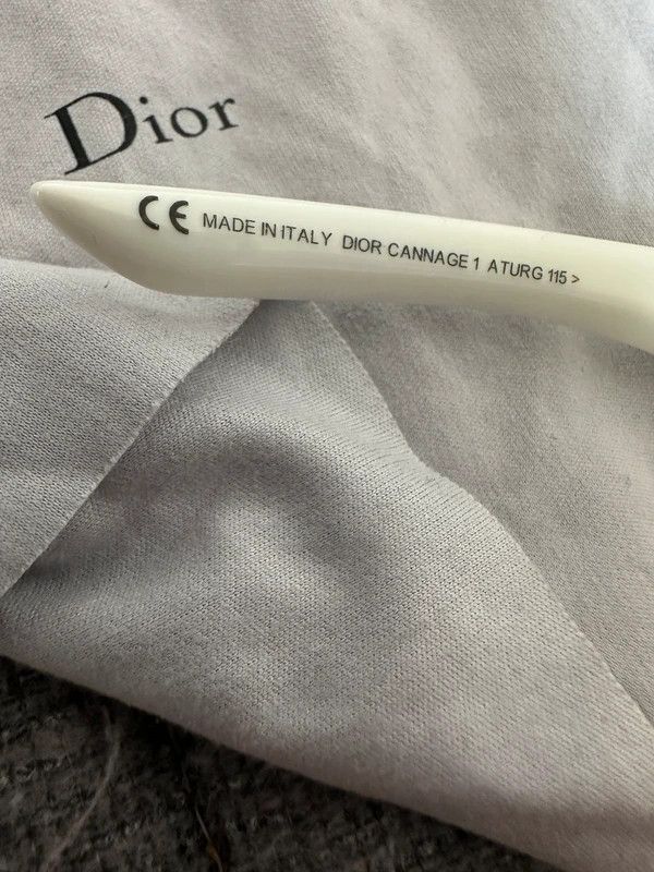 Dior CHRISTIAN DIOR Cannage 1 ATSO0 Sunglasses White Size ONE SIZE - 4 Thumbnail