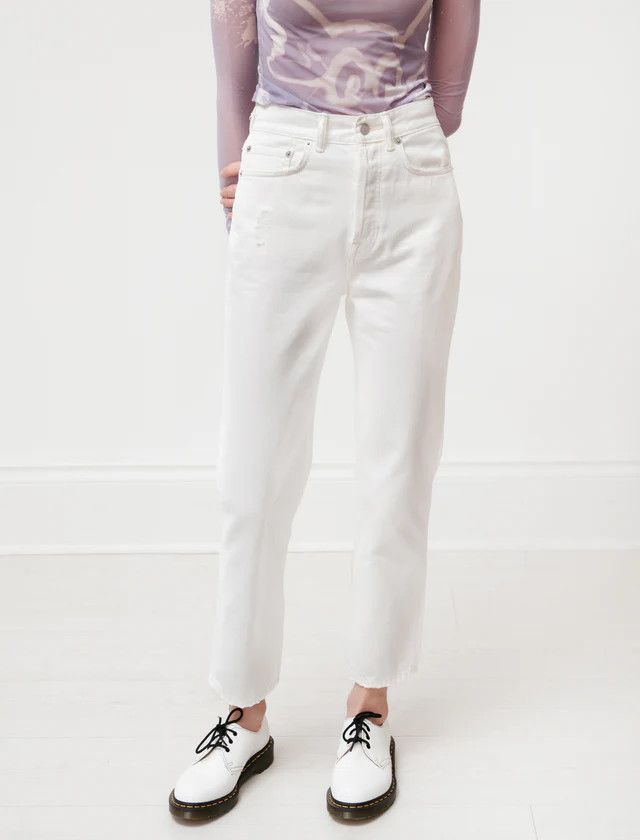 Acne Studios o1y0725 Denim Pant in White Size 27" / US 4 / IT 40 - 1 Thumbnail