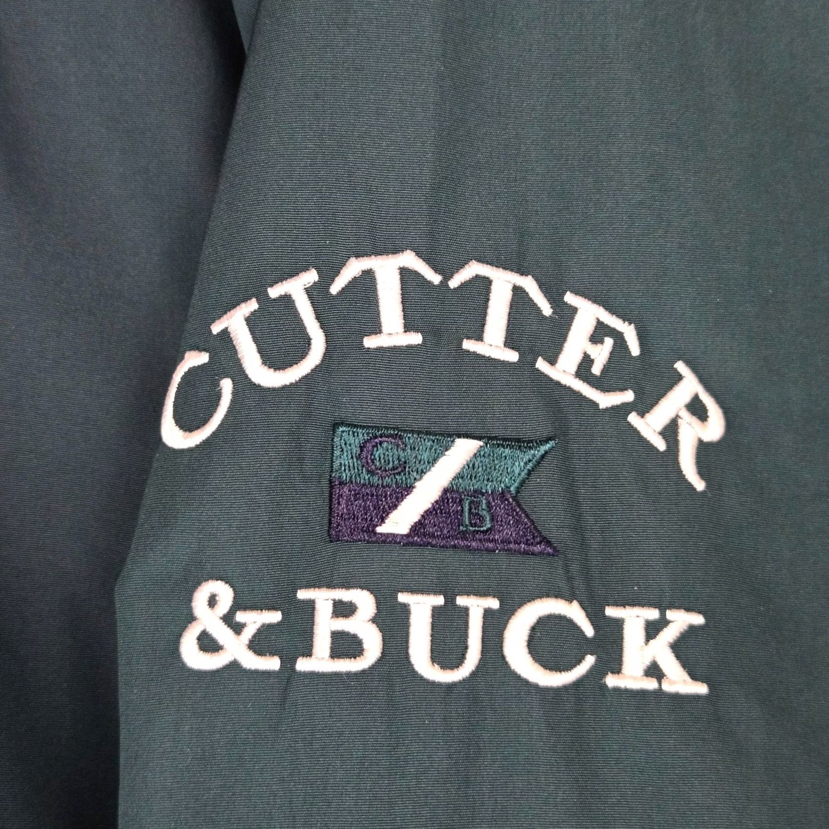 Cutter & Buck VINTAGE Cutter & Buck Windbreaker Jacket Pullover Mens Large Kiawah Ocean Course Green Size US L / EU 52-54 / 3 - 4 Thumbnail