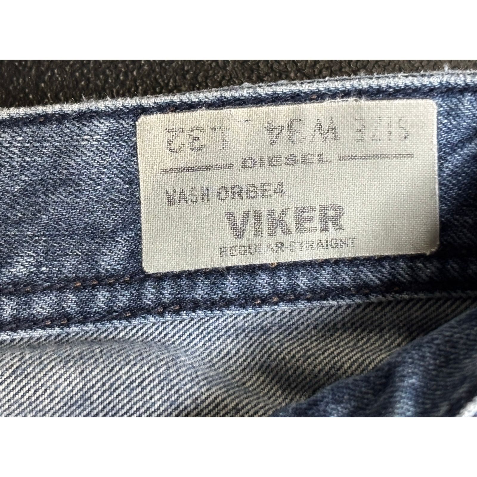 Diesel Diesel Viker Straight Leg Jeans Blue Wash W34 Distressed Size US 34 / EU 50 - 6 Thumbnail