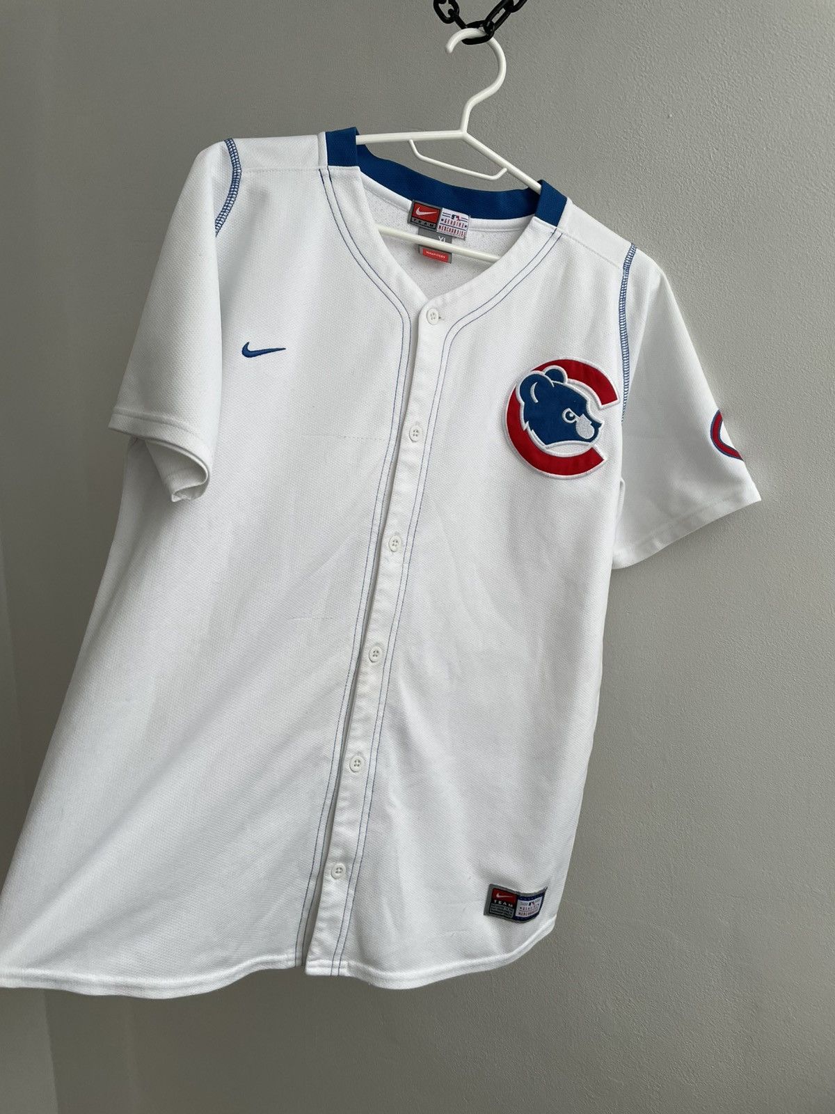 Nike Vintage Chicago Cubs Nike Jersey Shirt 90s 00s Baseball MLB Size US XL / EU 56 / 4 - 4 Thumbnail