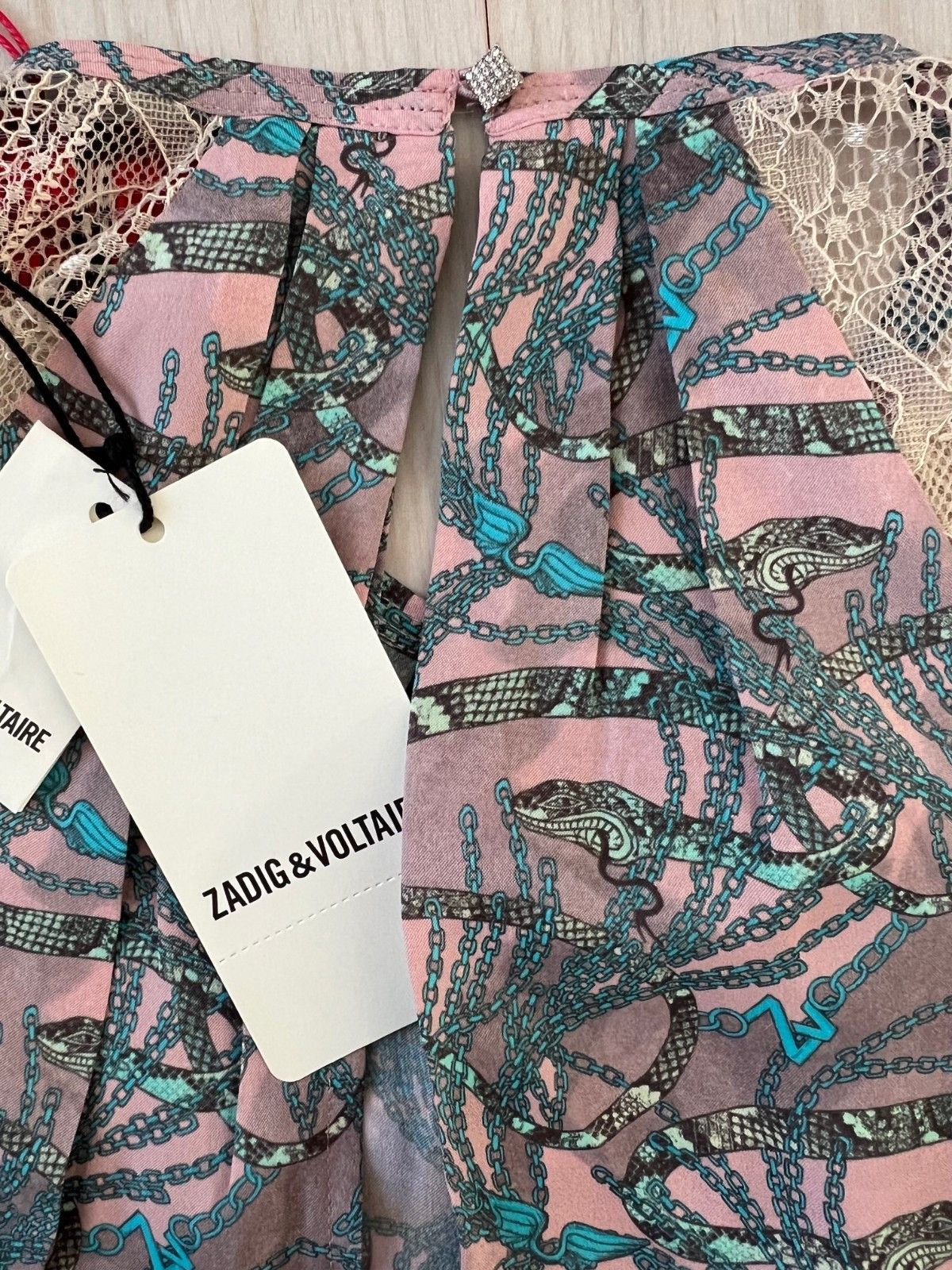 Zadig & Voltaire Zadig & Voltaire Rielle Snake Chaines Silk Blend Dress ( M ) Size M / US 6-8 / IT 42-44 - 5 Thumbnail