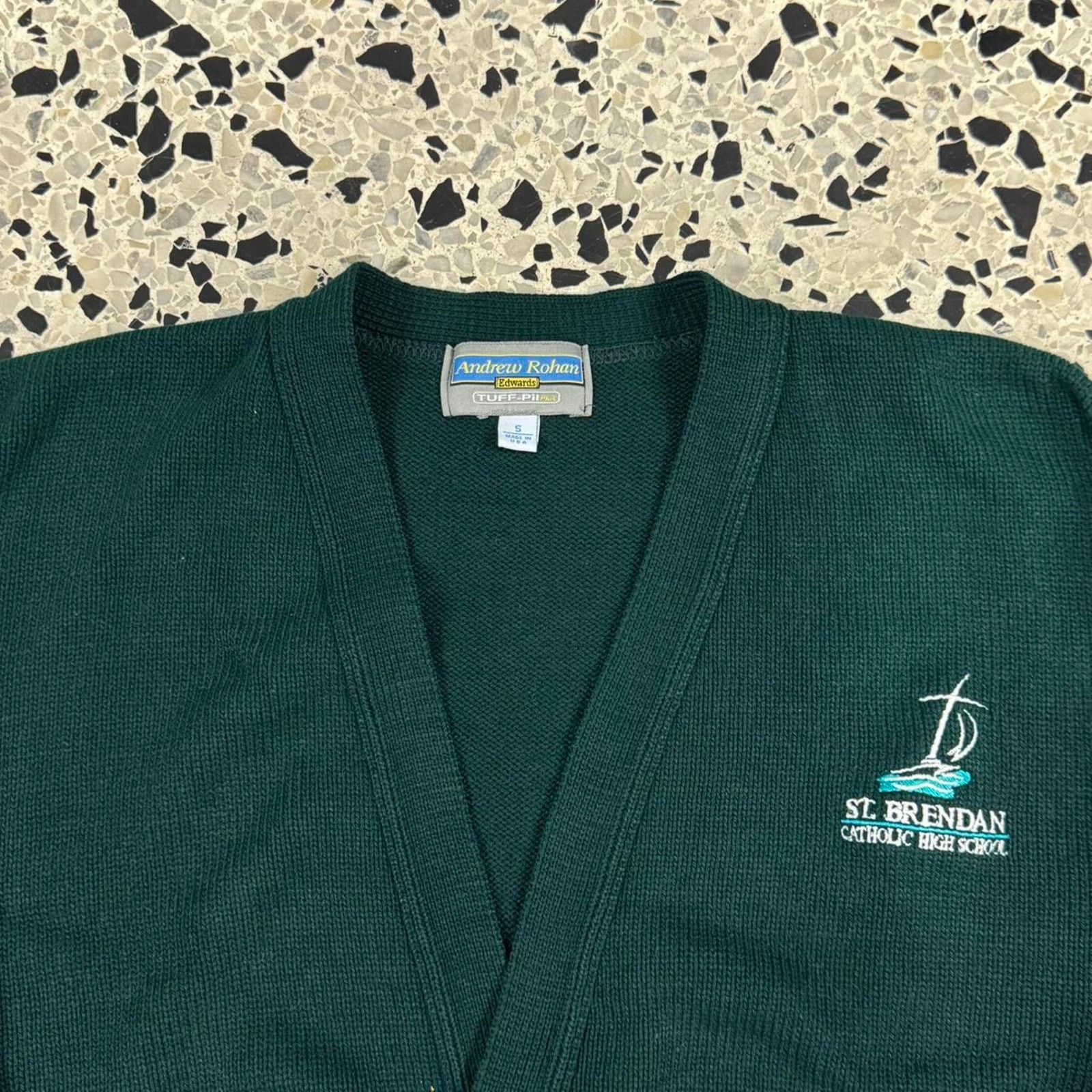 Vintage VINTAGE 90S Y2K MADE IN USA CATHOLIC SCHOOL PAINTED CARDIGAN Size US S / EU 44-46 / 1 - 3 Thumbnail