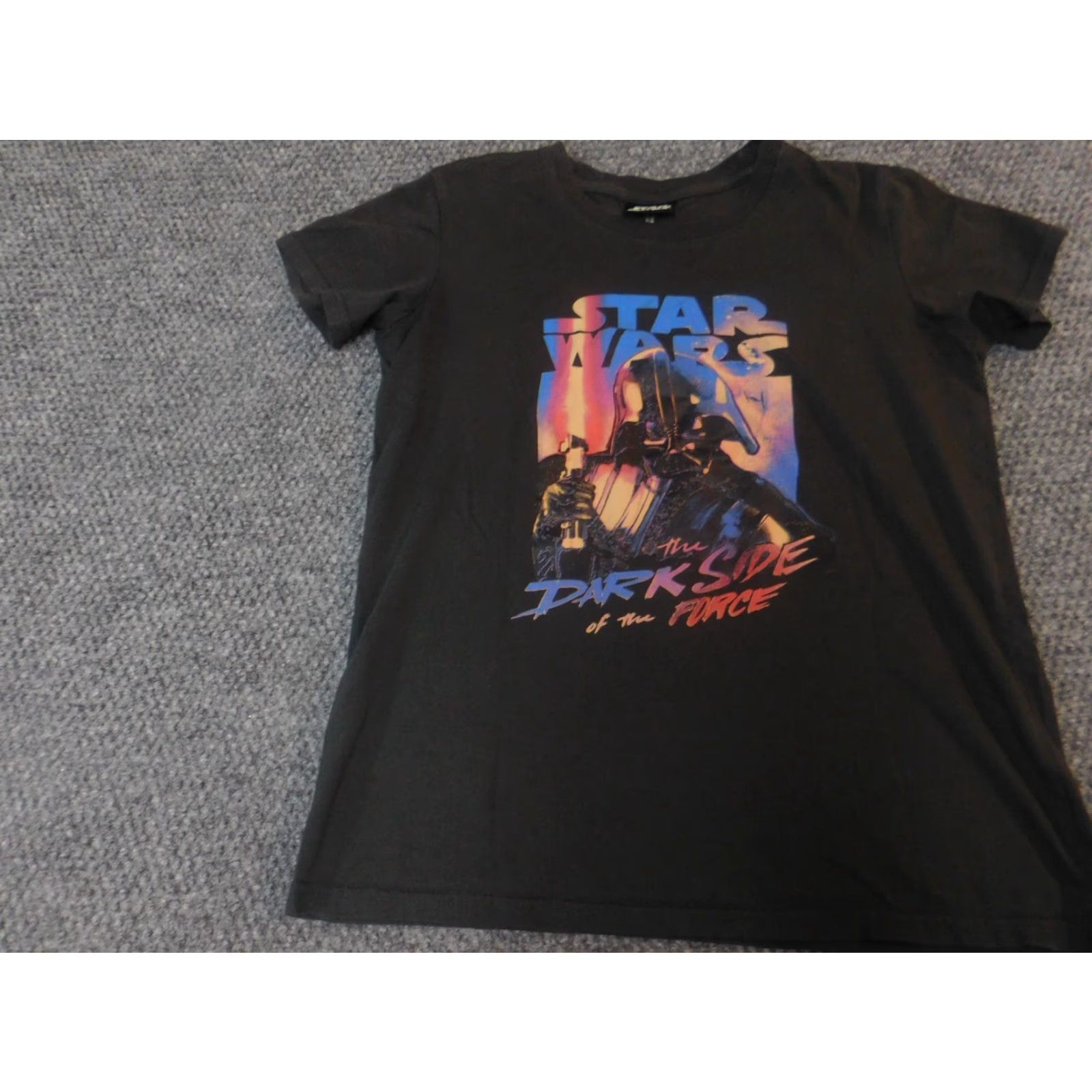 Star Wars Star Wars Womens Shirt XS Gray Crew Neck Pullover T-Shirt Casual Cotton Rayon Stars Regular Short Sleeve Button Vintage No Size XS / US 0-2 / IT 36-38 - 3 Thumbnail