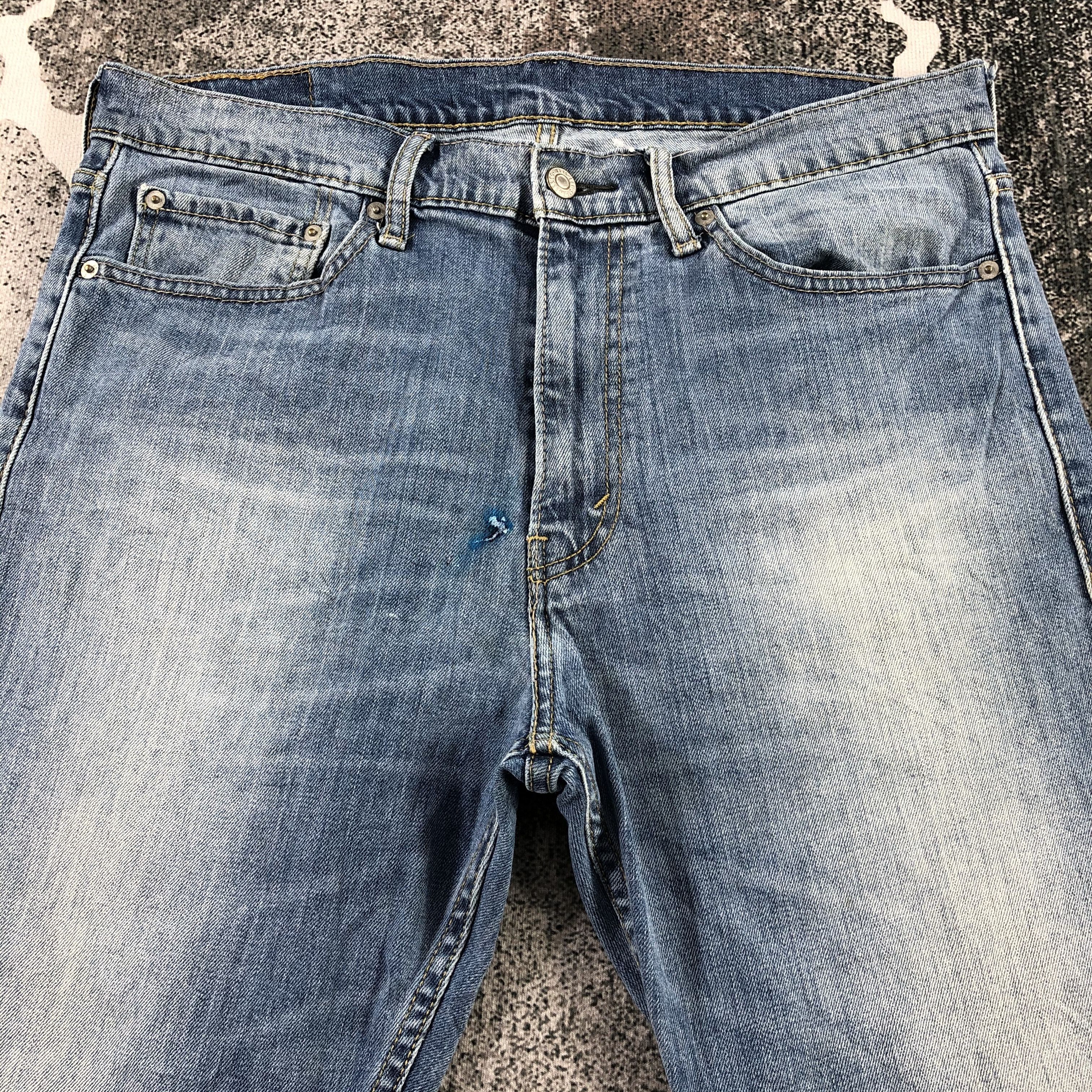 Levi's Vintage Levis 513 Jeans Medium Blue Denim KJ1378 Size US 34 / EU 50 - 3 Thumbnail