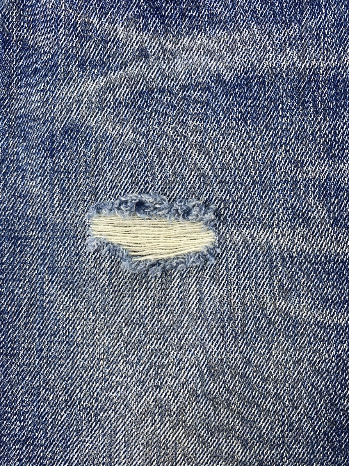 Japanese Brand Knackered Japan Lot402 Selvedge Denim Distressed Faded Jeans Size US 34 / EU 50 - 13 Thumbnail