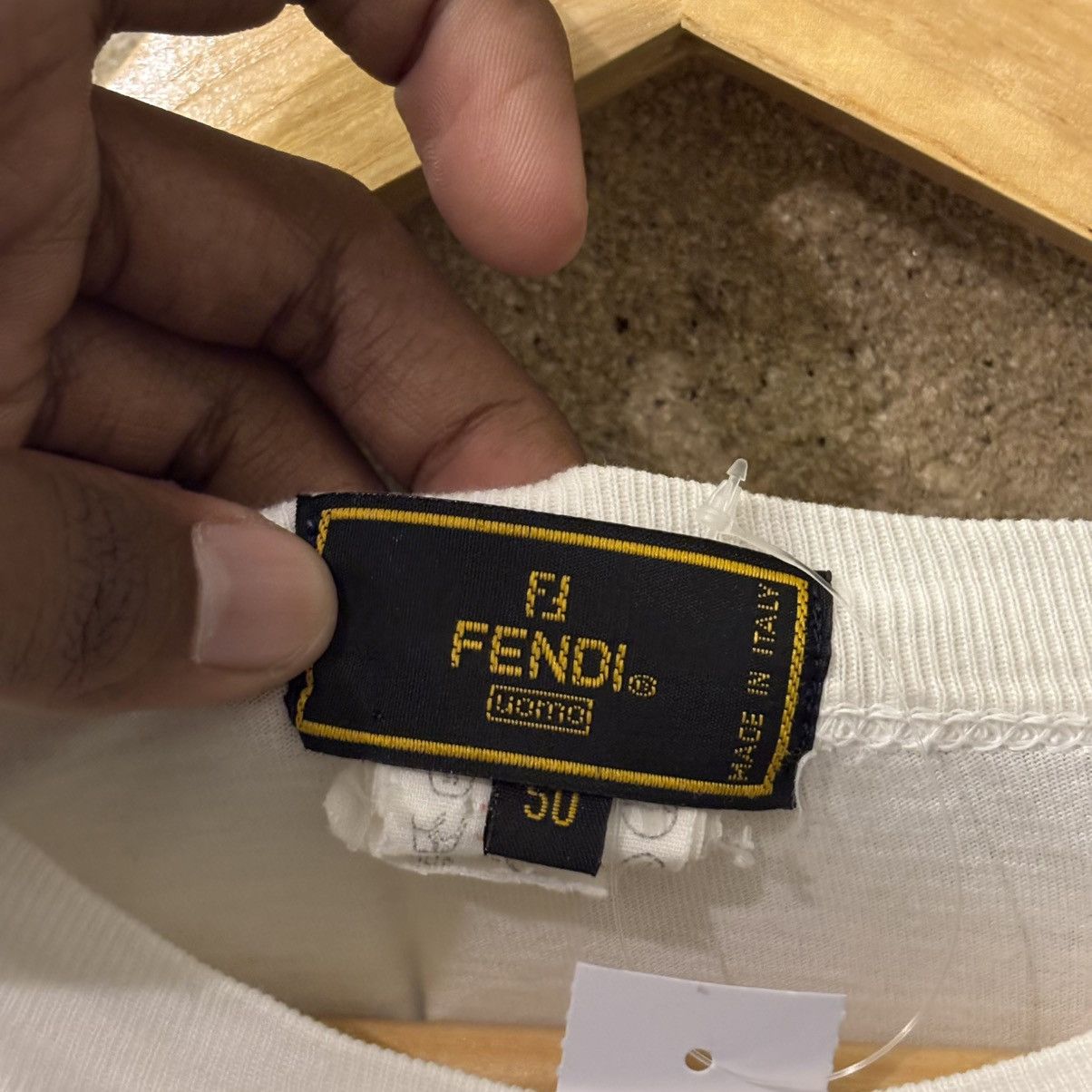 Fendi Fendi Logo Tee Size US M / EU 48-50 / 2 - 3 Thumbnail