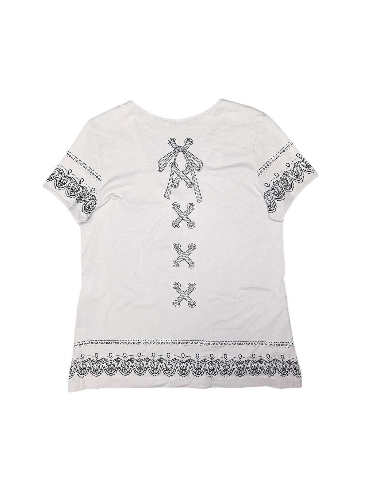 Chloe 00s Lace Print T-Shirt Size XS / US 0-2 / IT 36-38 - 1 Thumbnail