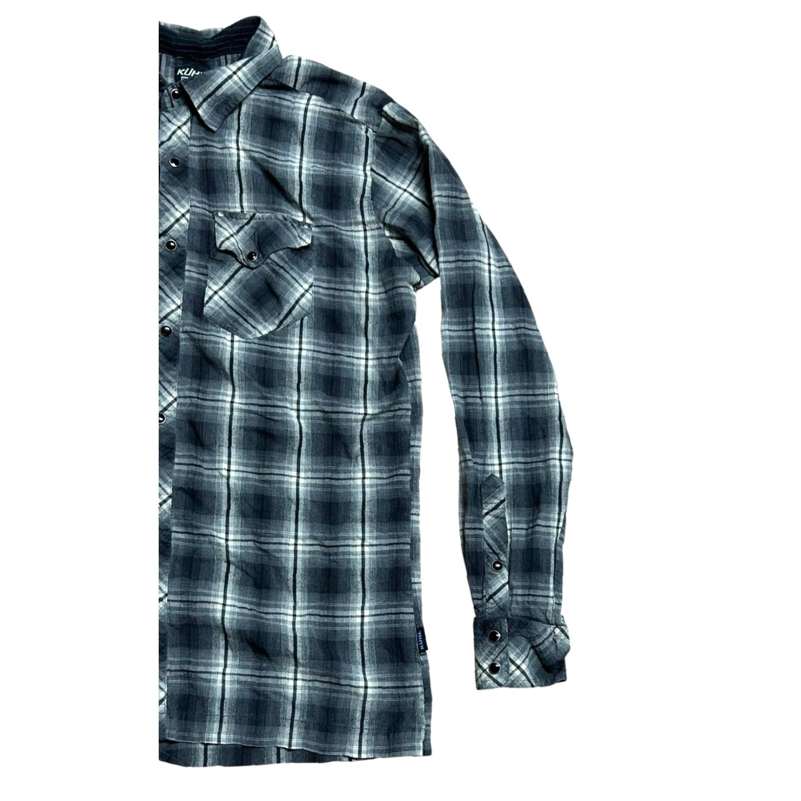 Vintage Kuhl Men’s Black Plaid Pearl Snap Long Sleeve Shirt Button-Down Size Medium Regular Boysen? Size US M / EU 48-50 / 2 - 3 Thumbnail