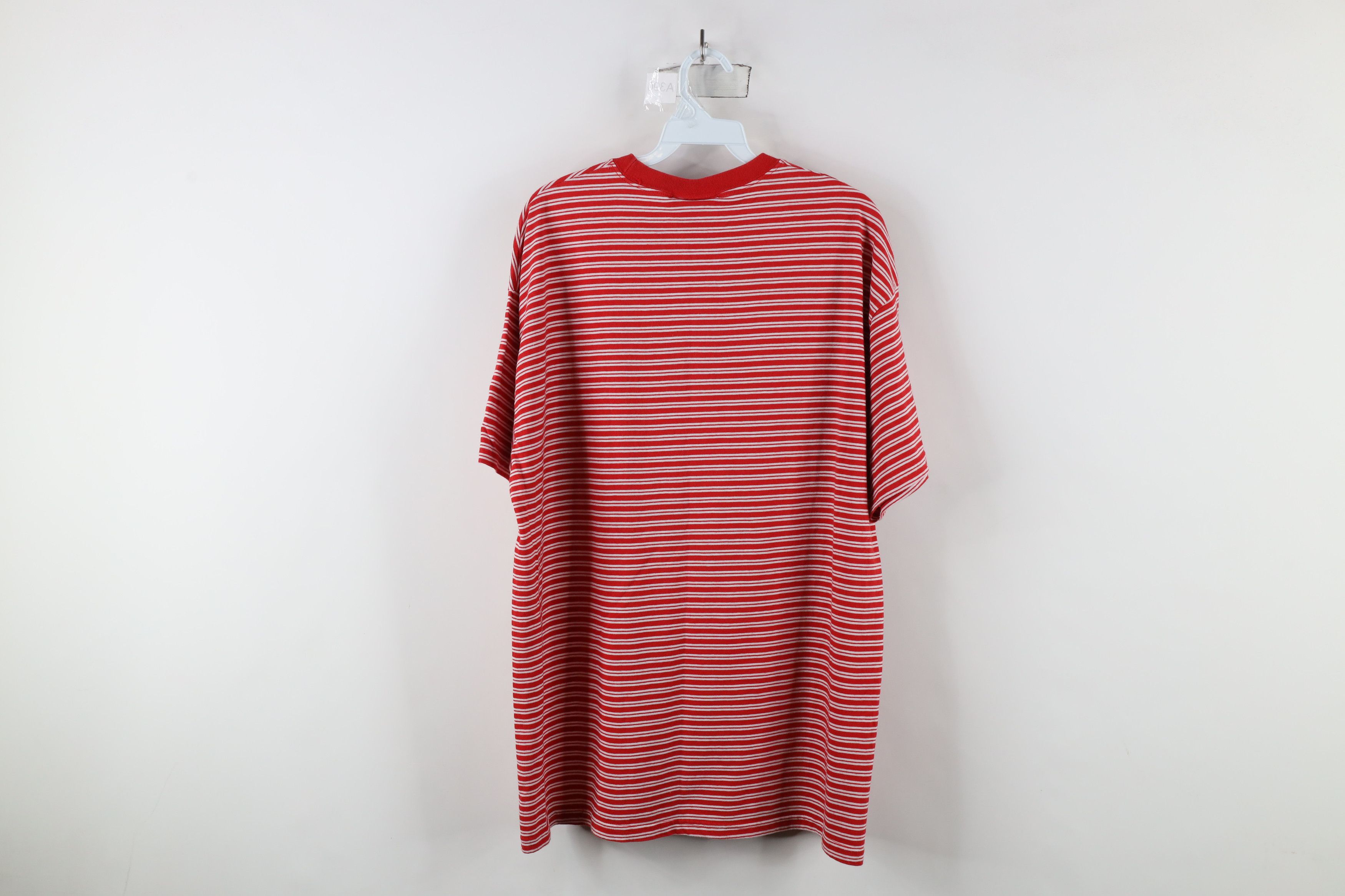 Vintage Vintage 90s Streetwear Cane Striped Short Sleeve T-Shirt Size US L / EU 52-54 / 3 - 6 Thumbnail