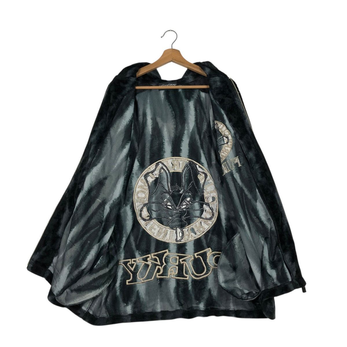 Cartoon Network 🔥VINTAGE OVERSIZE JACKET CARTOON PURKY RICH BLACK BIG LOGO Size US M / EU 48-50 / 2 - 16 Thumbnail