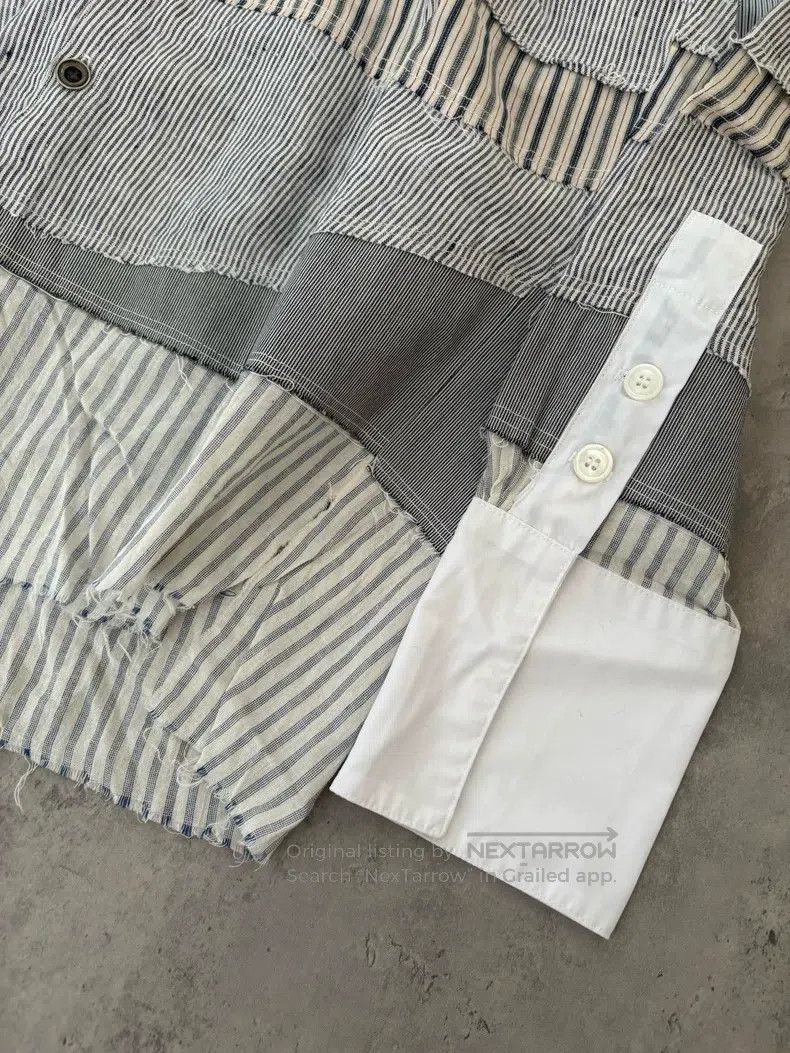 Greg Lauren Greg Lauren Cotton and Linen Patchwork Shirt Size US M / EU 48-50 / 2 - 4 Thumbnail