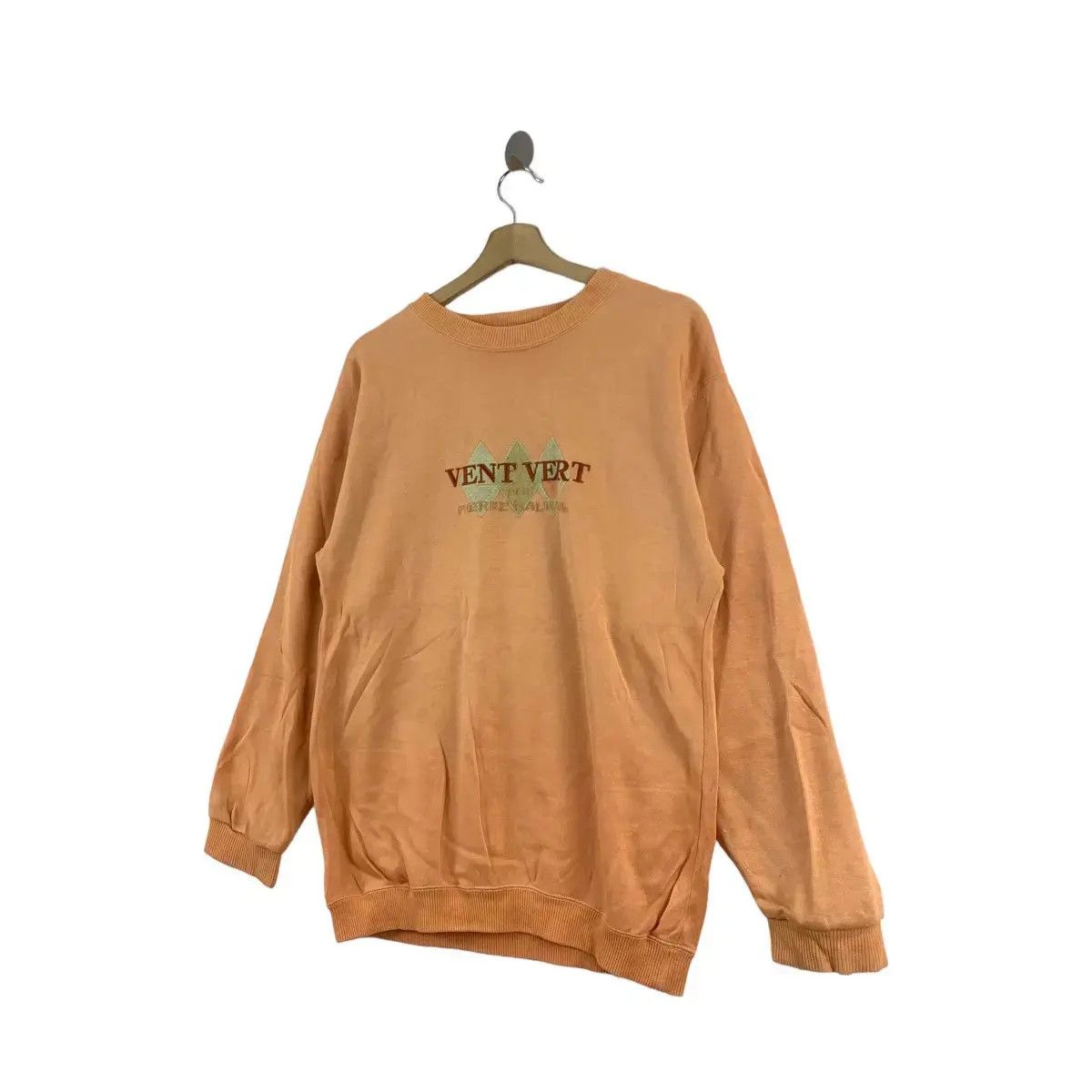 Pierre Balmain Vintage PIERRE BALMAIN PARIS Vent Vert Orange Sweatshirt Size L / US 10 / IT 46 - 5 Thumbnail