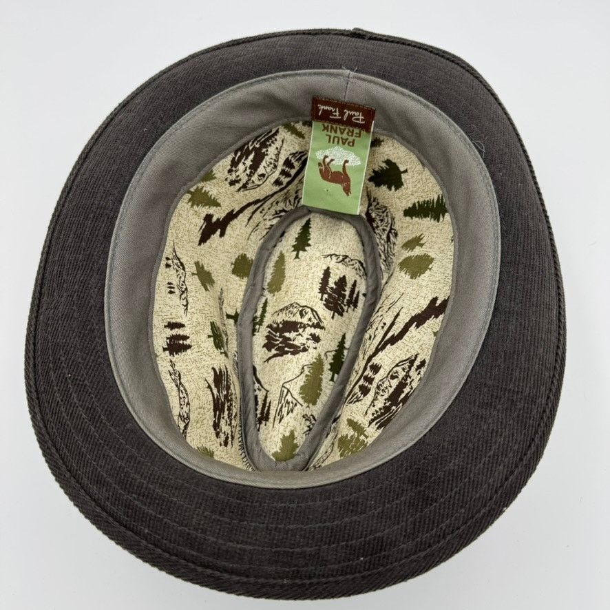 Paul Frank Paul Frank Brown Corduroy Fedora Hat Herringbone Band Size ONE SIZE - 8 Thumbnail