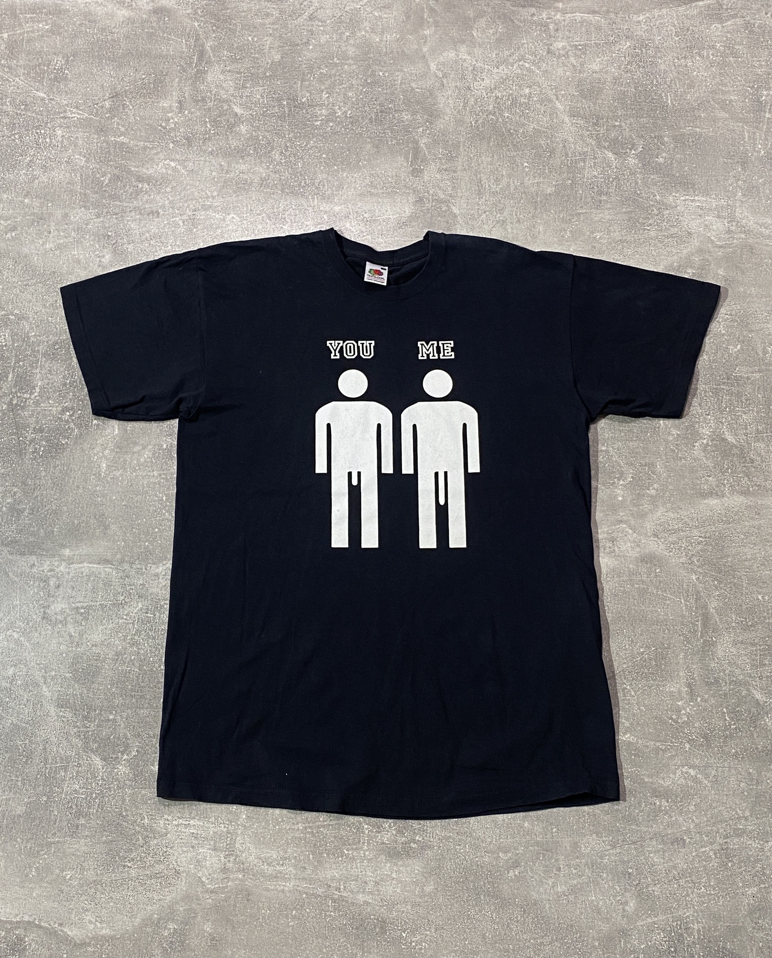Vintage Vintage Y2K YOU vs ME Humor T-shirt Size US L / EU 52-54 / 3 - 1 Thumbnail