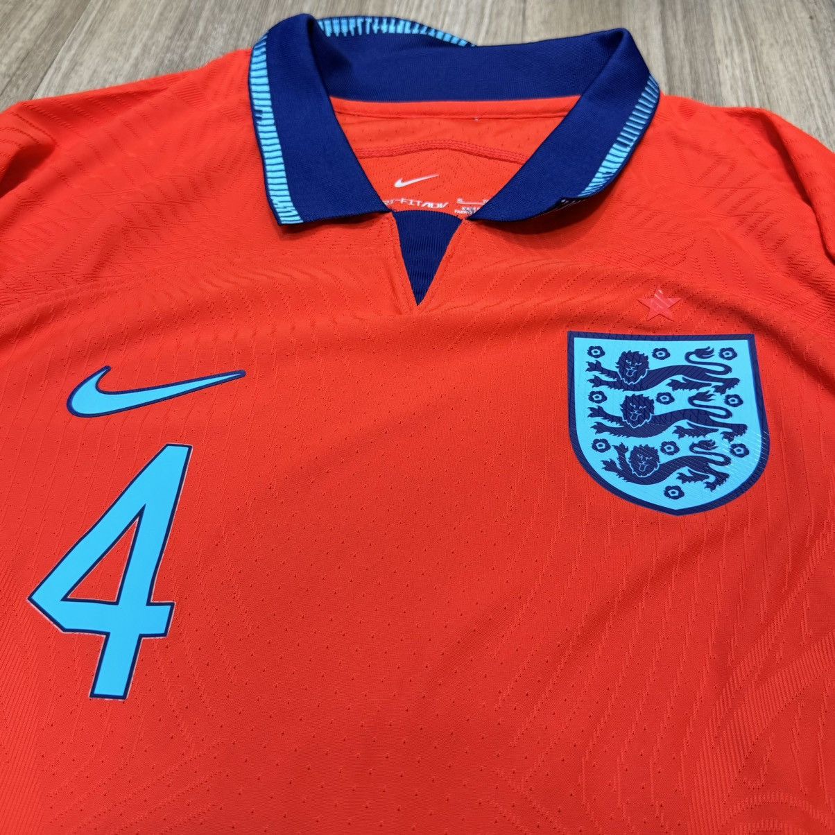 Nike England 22/23 player issue away shirt #4 Rice (Bnwt) Size US XL / EU 56 / 4 - 3 Thumbnail