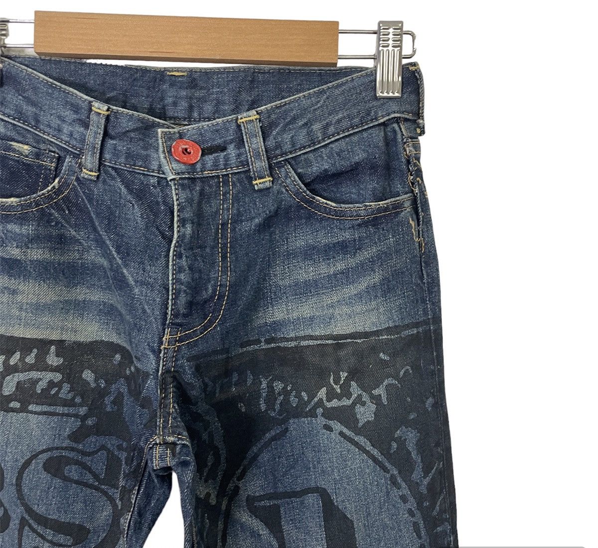 Hysteric Glamour Vintage Hysteric Glamour Kids Distressed Denim Size US 26 / EU 42 - 2 Thumbnail