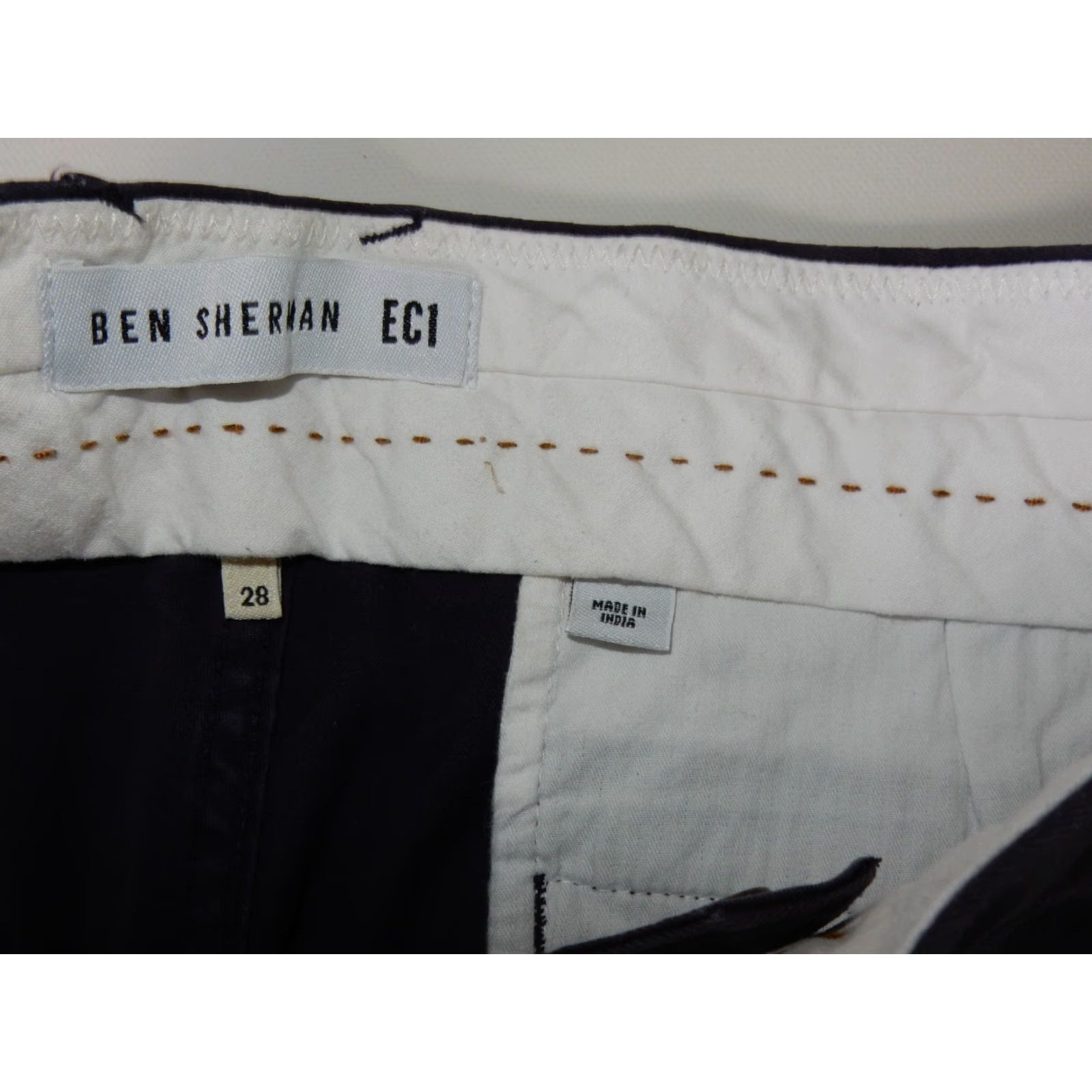 Ben Sherman VINTAGE Ben Sherman Men's Shorts Chino Size 28 Blue Cotton Spandex 90s Size US 28 / EU 44 - 3 Thumbnail