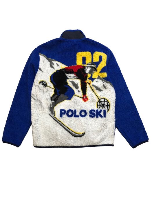 Ralph Lauren Polo Ski Pile Fleece Jacket In Polo Ski 92