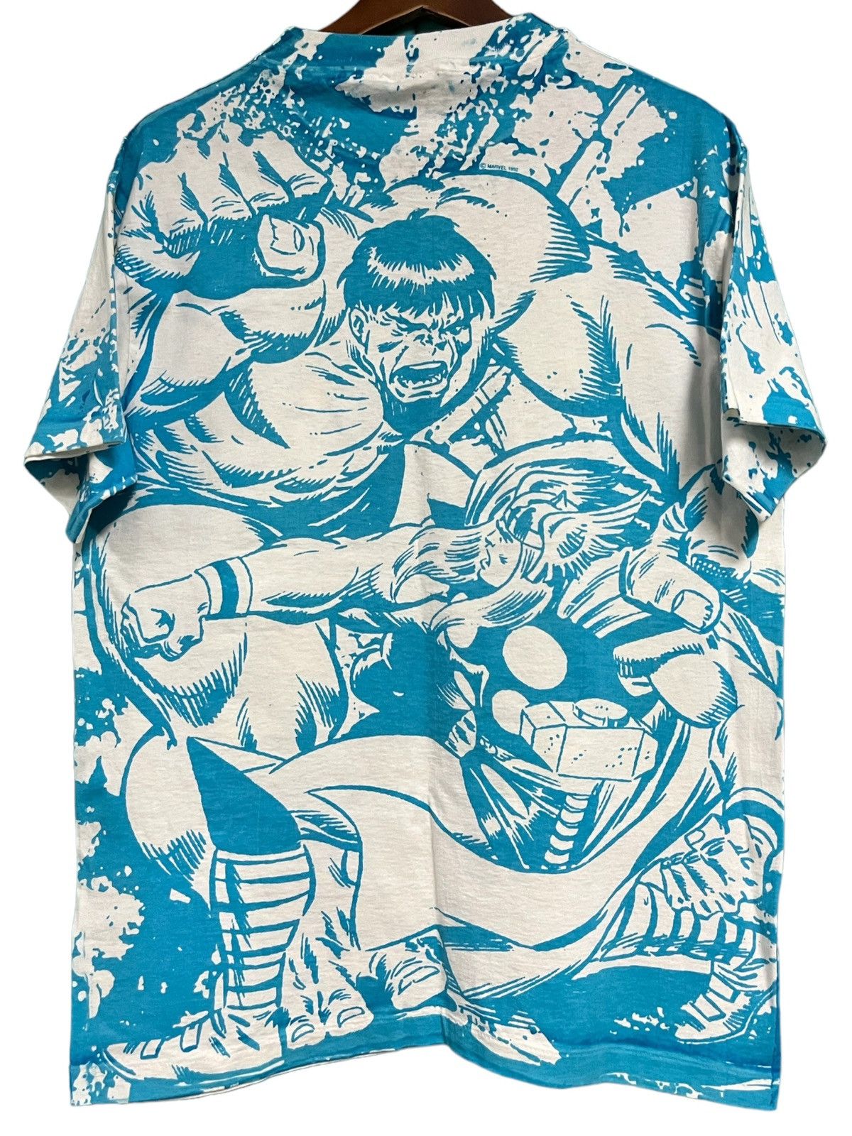 Band Tees Vintage Hulk VS Thor AOP 90s (1992) t shirt Size US L / EU 52-54 / 3 - 2 Thumbnail