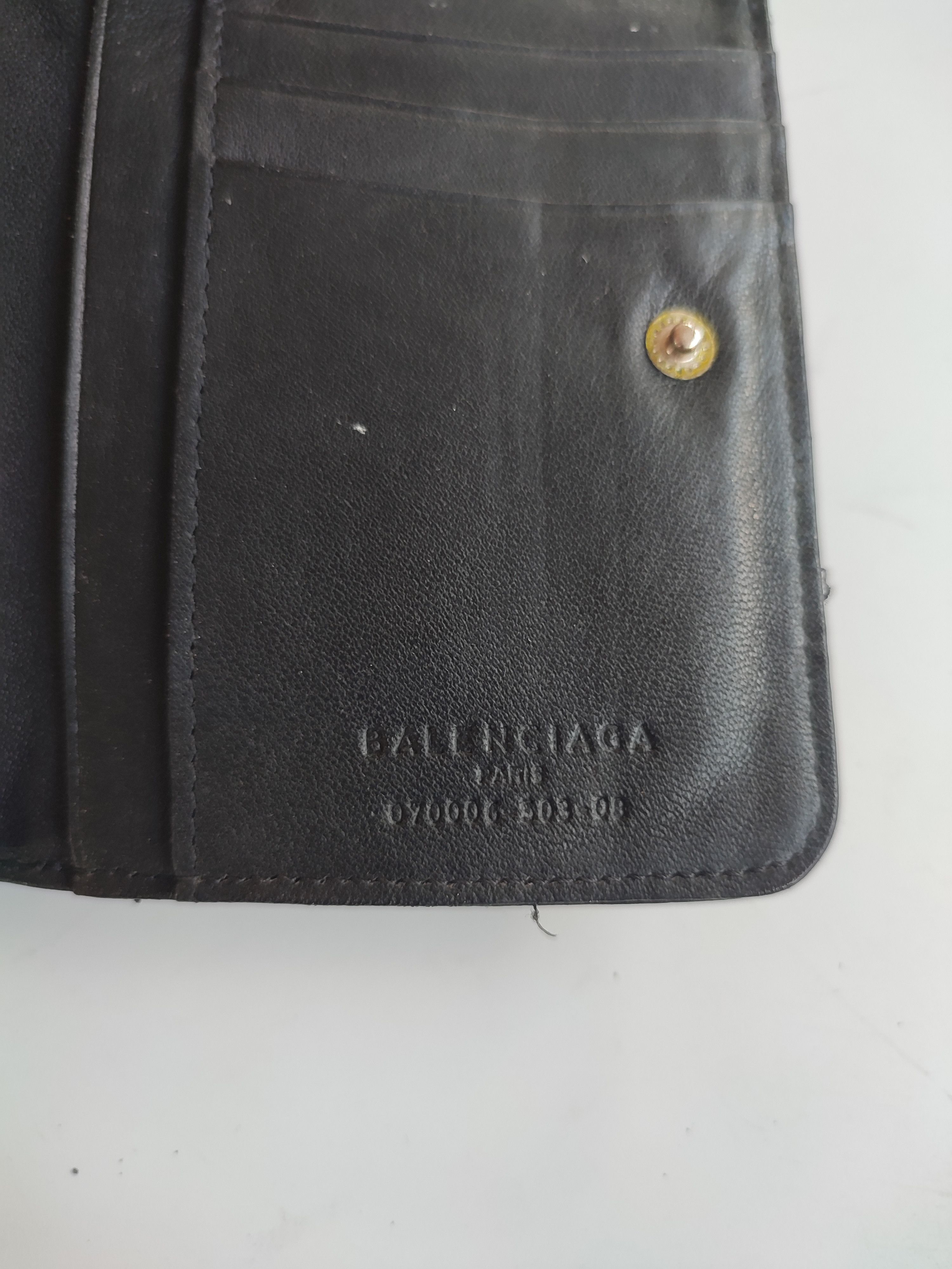 Balenciaga Balenciaga Black Leather Wallet Size ONE SIZE - 7 Thumbnail