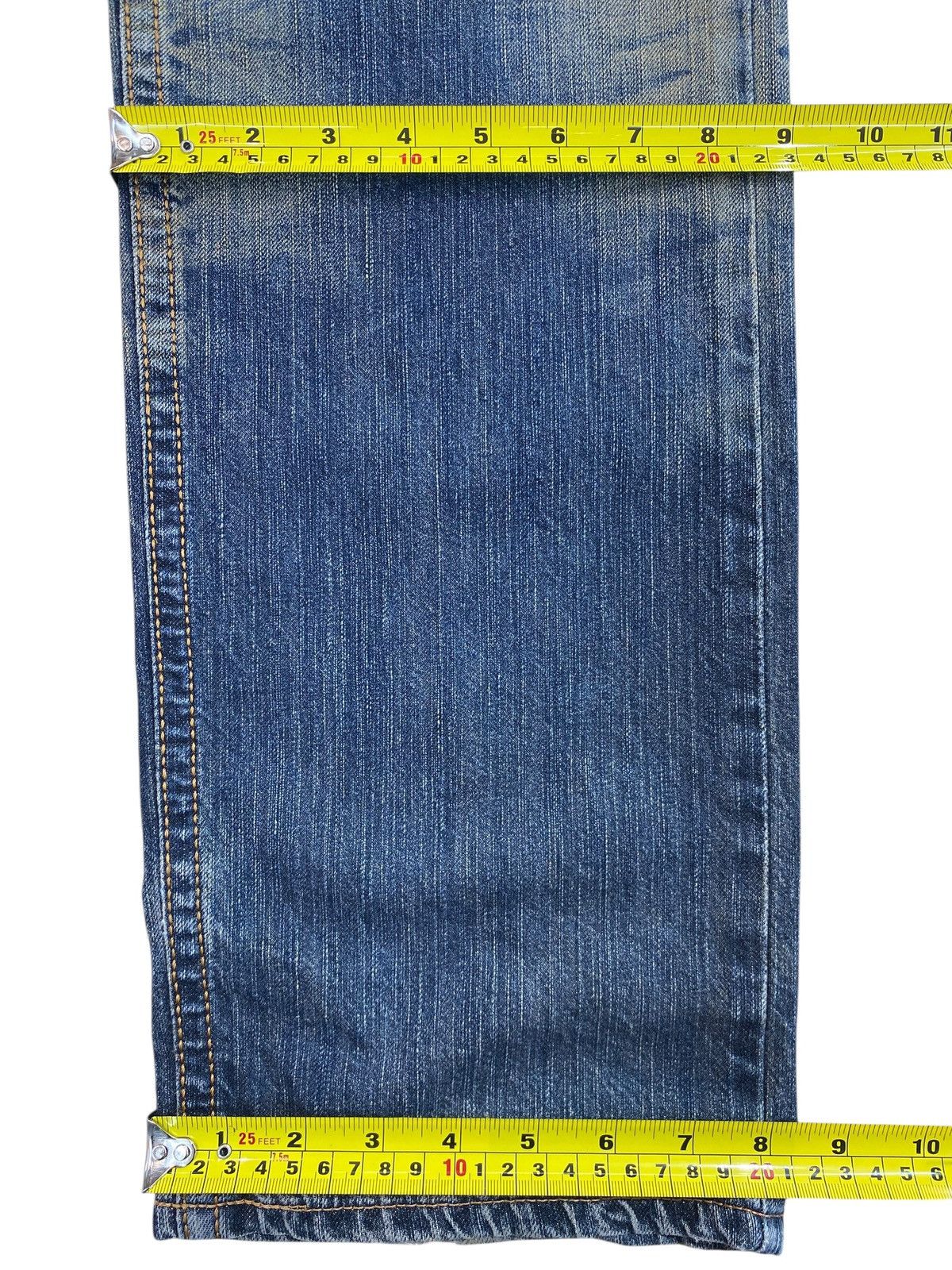 Edwin Edwin Mud Wash Whiskered Distressed Style Straight Jeans Size US 35 - 9 Thumbnail