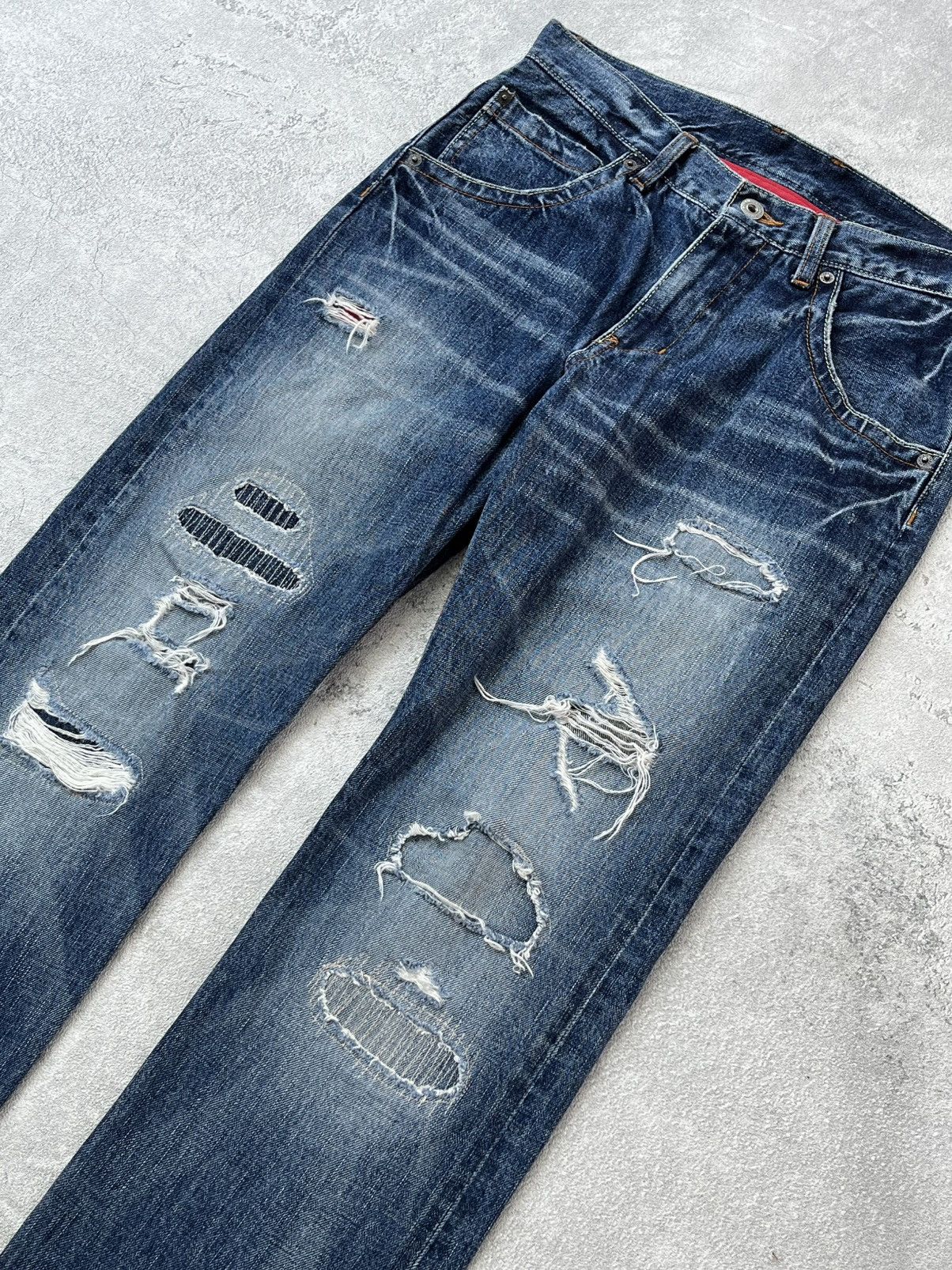 Designer × Japanese Brand × Takeo Kikuchi Distressed Denim Japan Takeo Kikuchi Size US 30 / EU 46 - 3 Thumbnail