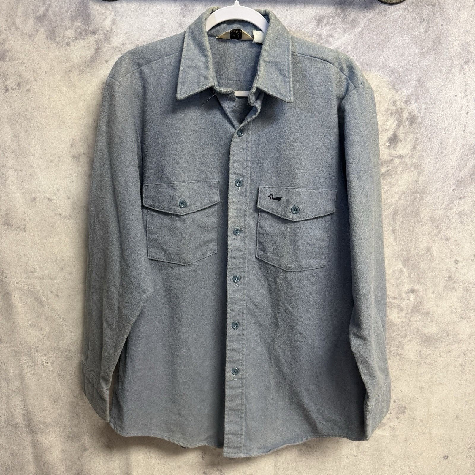 Vintage Vintage Duxbak Shirt Mens Large 22.5x31 Blue Flannel Size US L / EU 52-54 / 3 - 1 Thumbnail