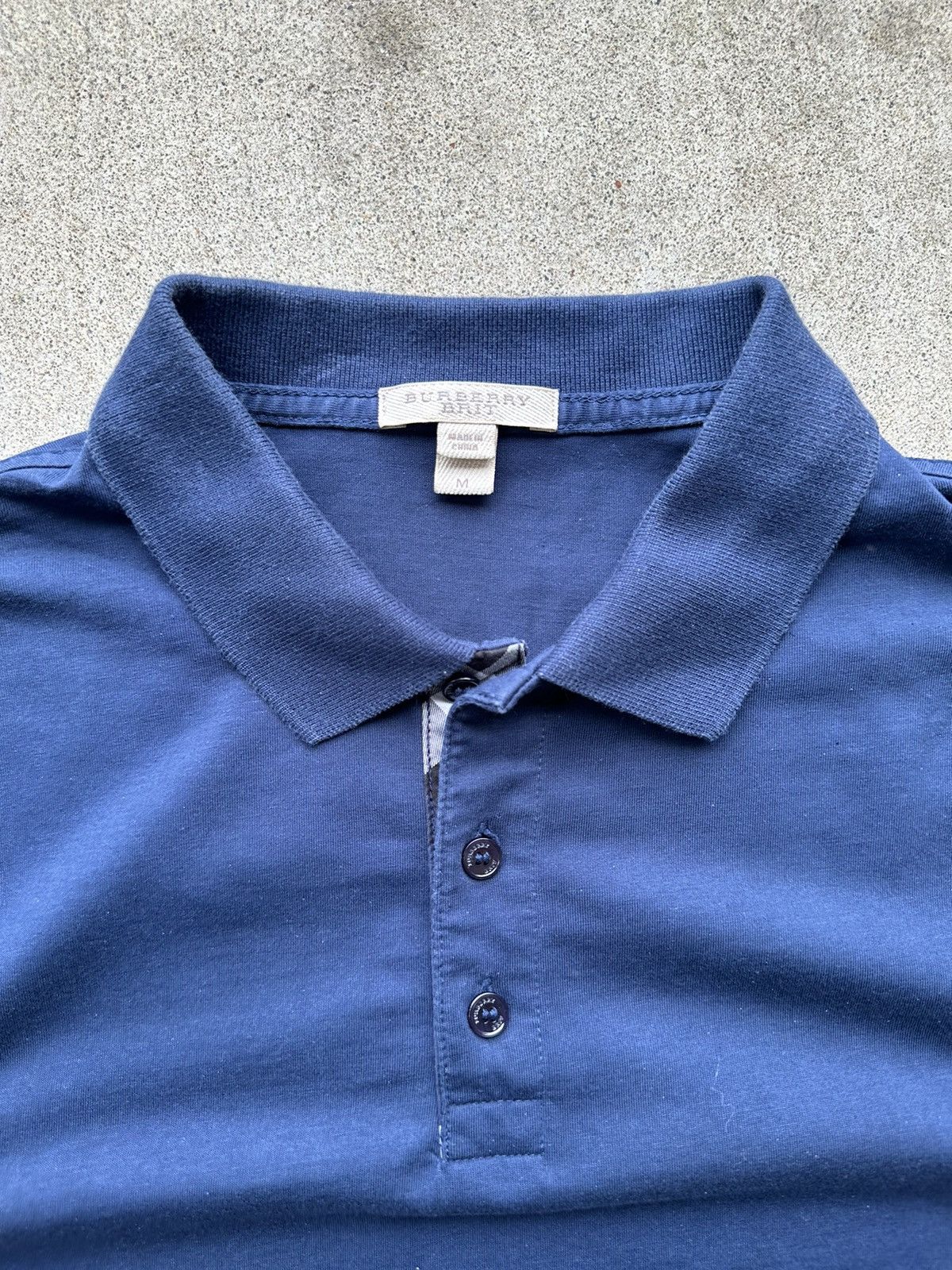 Burberry Burberry Brit Polo Shirt Size Medium Navy Nova Check Size US S / EU 44-46 / 1 - 2 Thumbnail