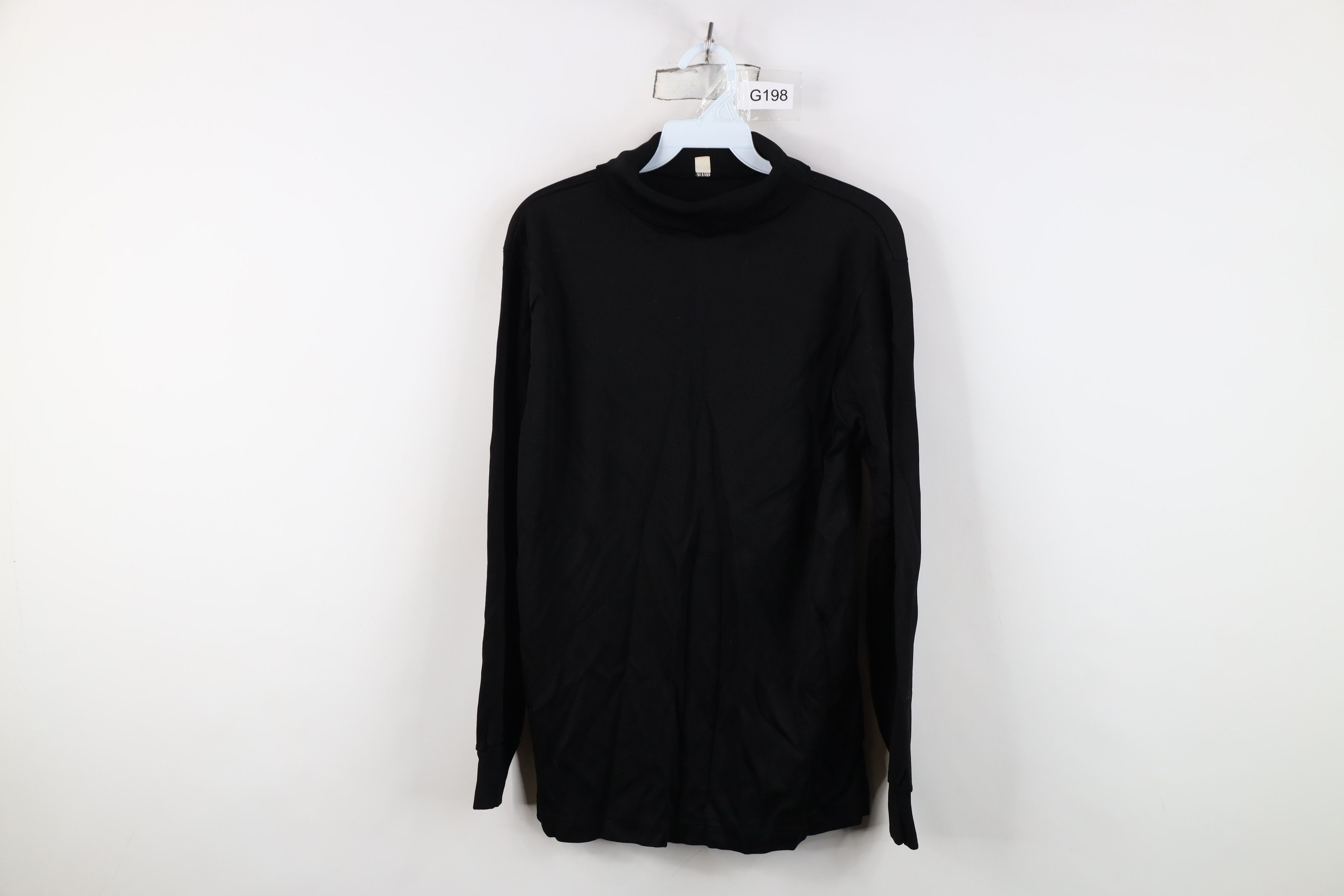 Vintage Vintage 50s 60s Streetwear Knit Turtleneck Sweater Black USA Size US M / EU 48-50 / 2 - 1 Thumbnail