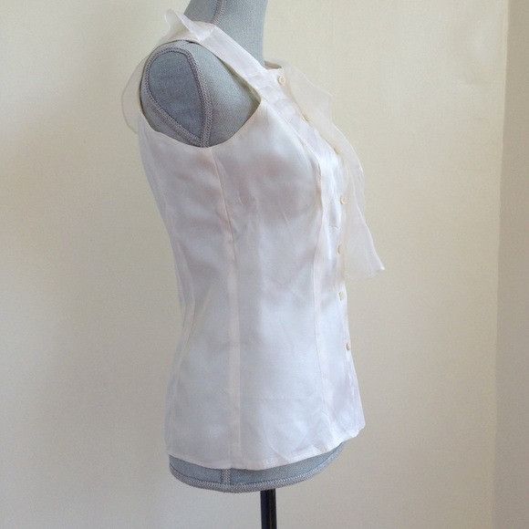 Rock & Republic NEW $945 Rock & Republic Tailor Made Runway White Silk Ruffl Size S / US 4 / IT 40 - 10 Thumbnail