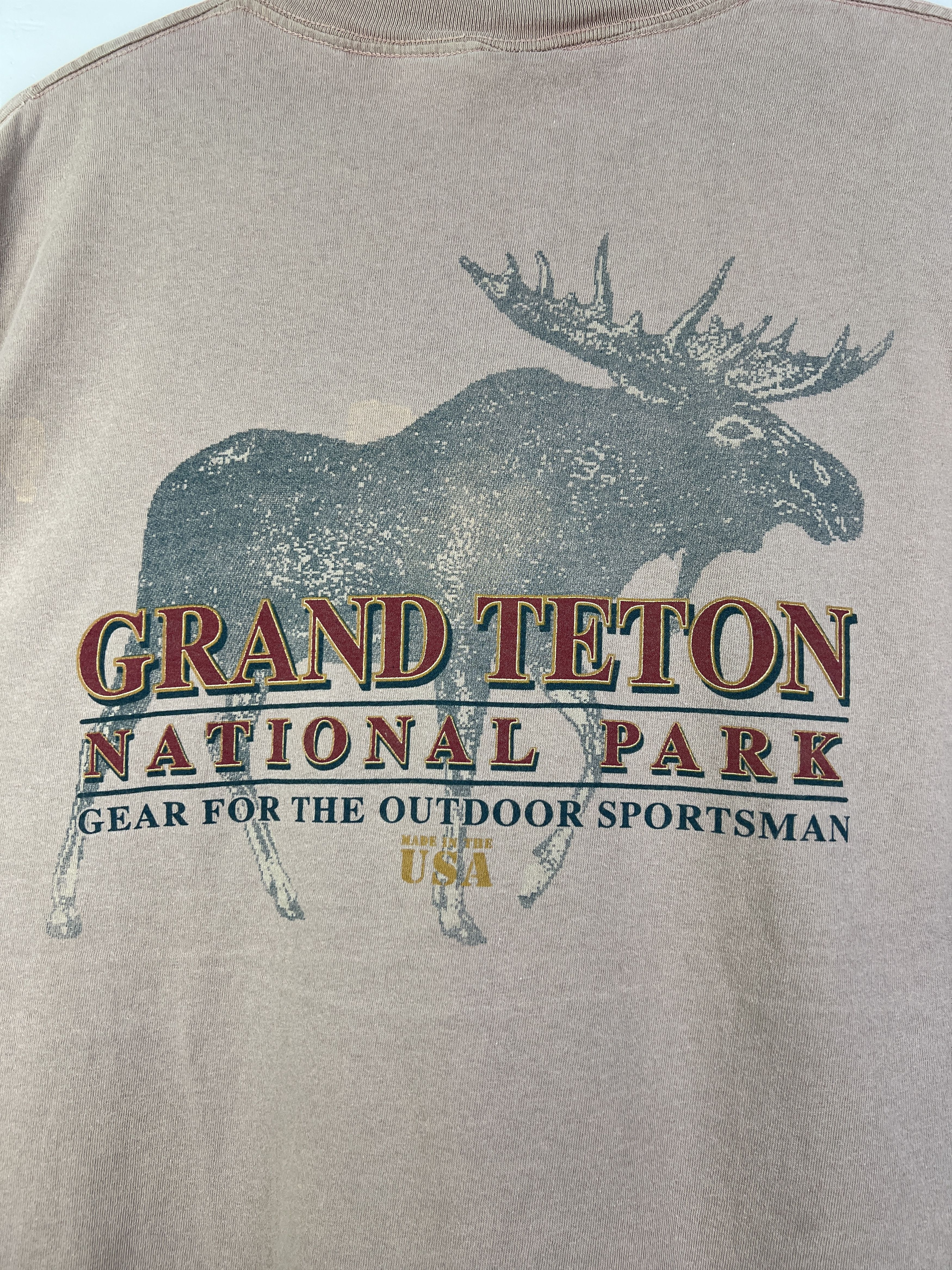 Vintage No.4973 VTG 90s Grand Teton National Park Graphic Tee (L) Size US L / EU 52-54 / 3 - 2 Thumbnail