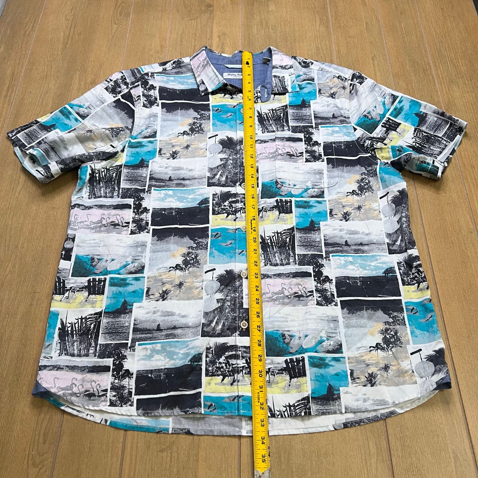 Tommy Bahama Tommy Bahama Tortola Camp Shirt Mens XXL Beach Photo Print Size US XXL / EU 58 / 5 - 6 Thumbnail