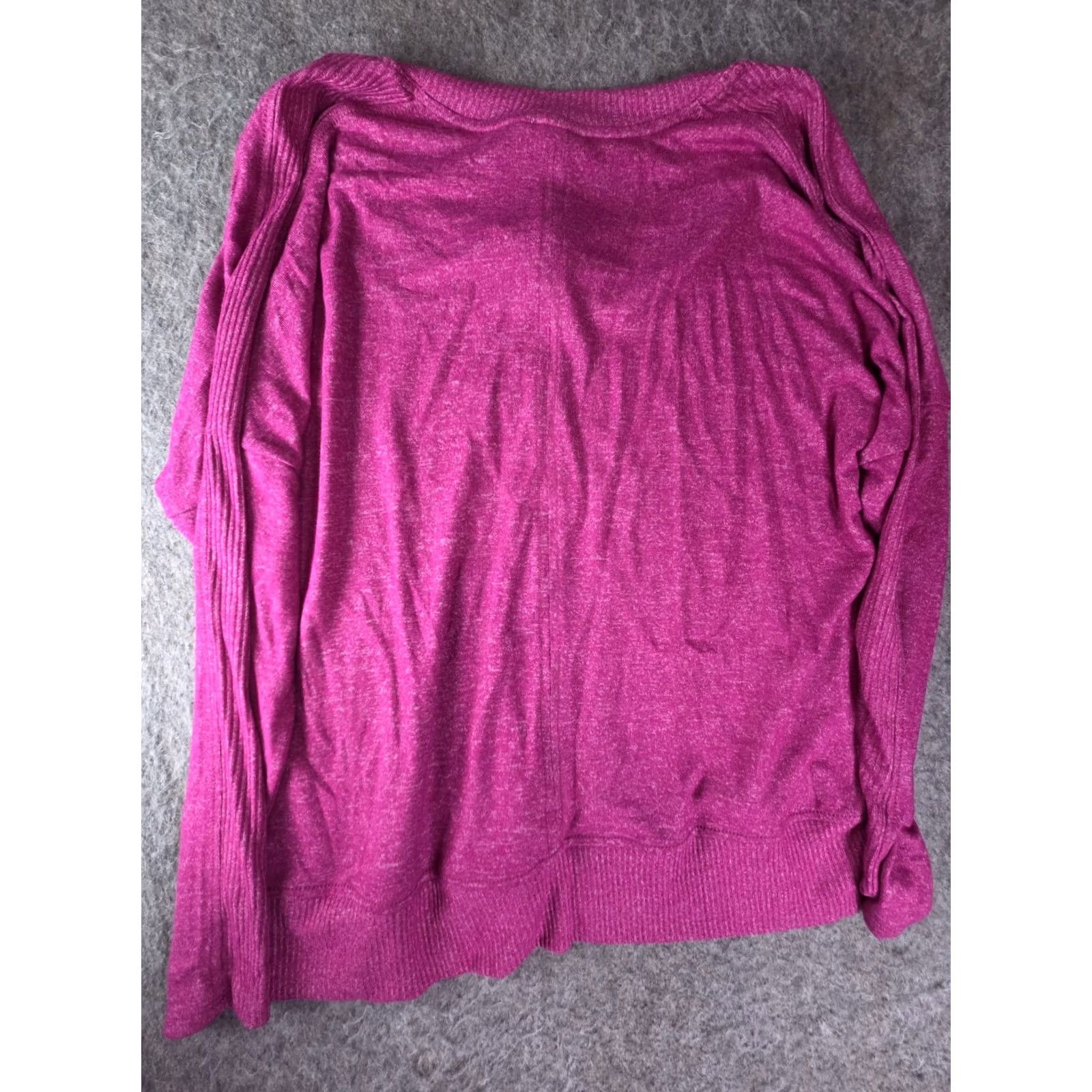 Vintage Buffalo Sweater Women XL Raspberry V-Neck Pullover Super Soft Cozy NWT David Bitton Size XL / US 12-14 / IT 48-50 - 4 Thumbnail