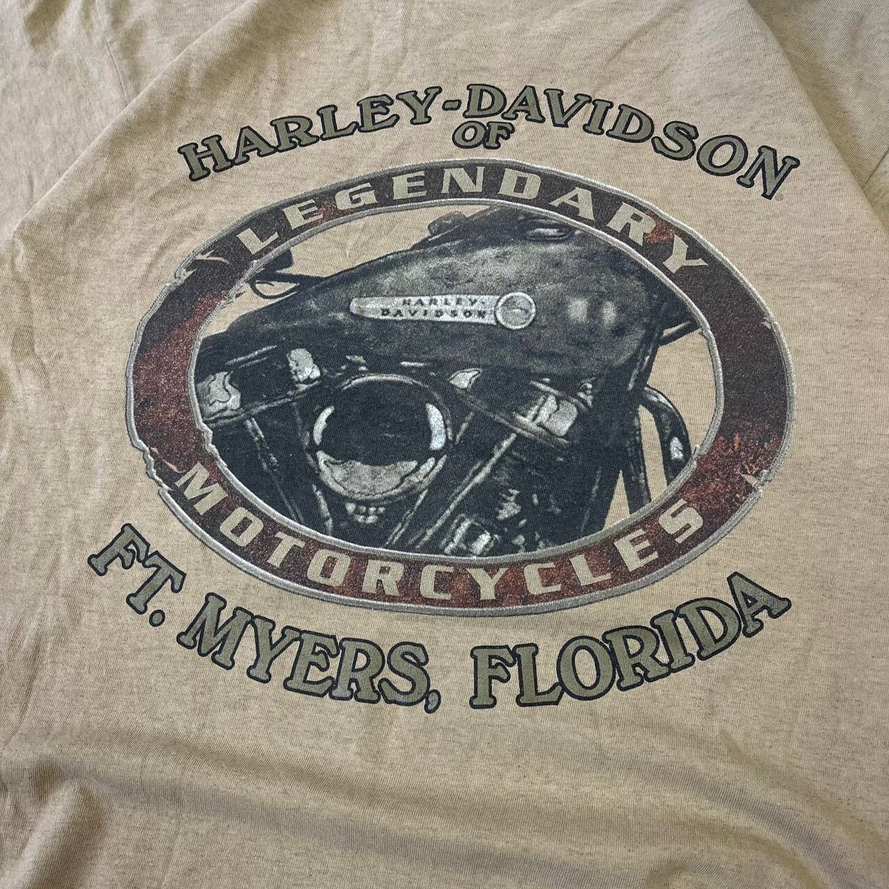 Harley Davidson Vintage 2000s Harley Dadidson Big Logo Florida Mens T-Shirt Size US M / EU 48-50 / 2 - 17 Thumbnail